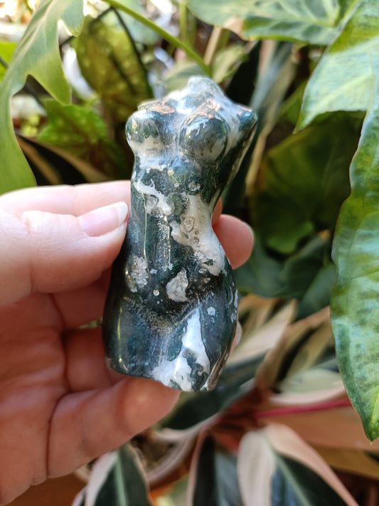 Moss Agate Goddess Body - 116g