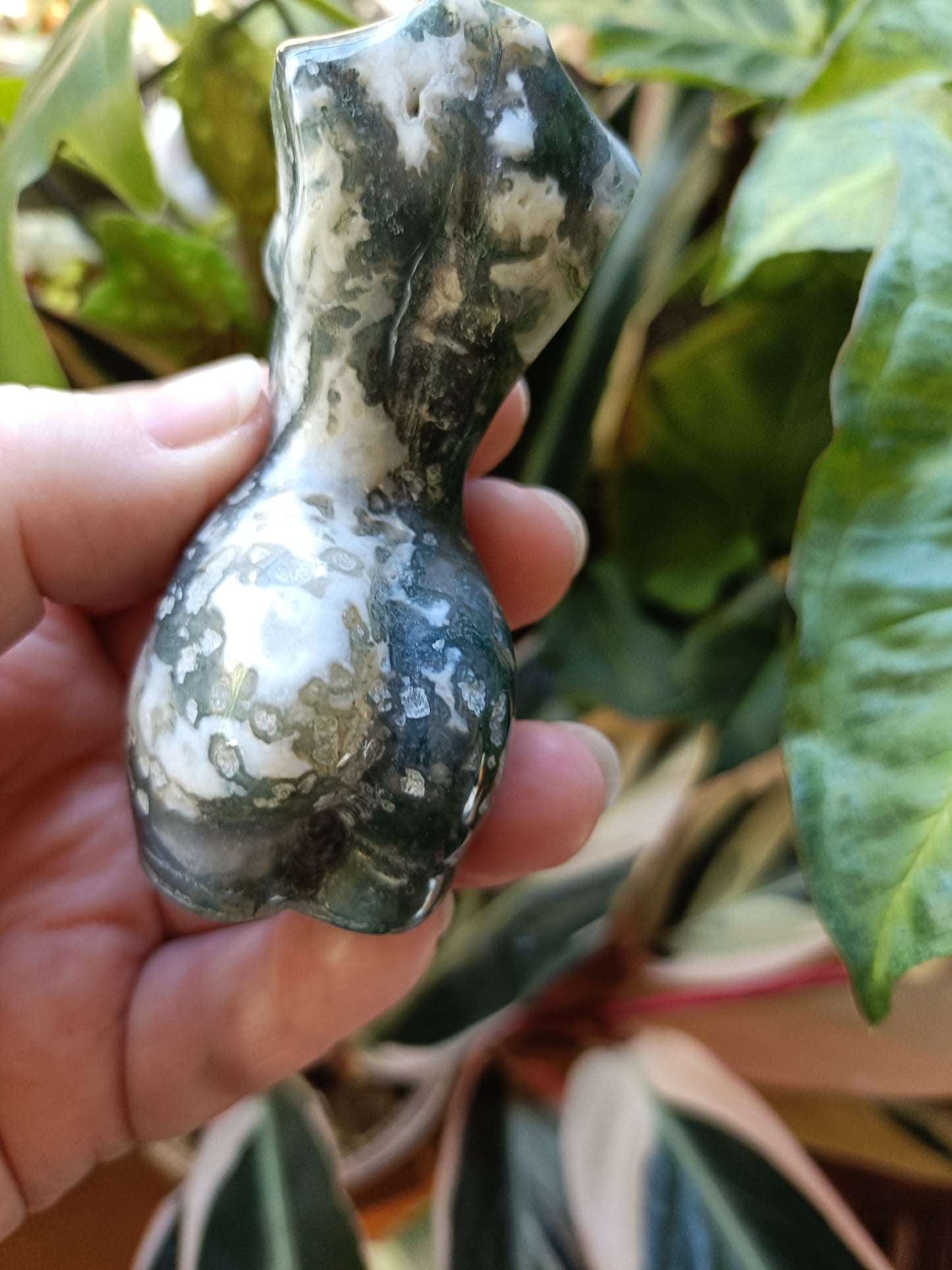 Moss Agate Goddess Body - 116g