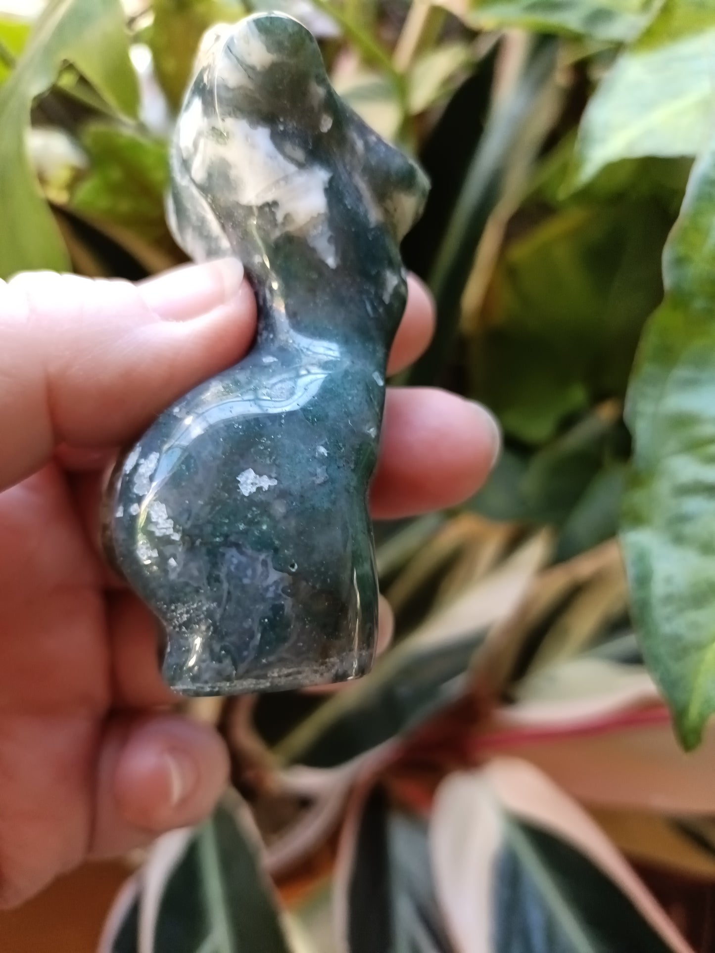 Moss Agate Goddess Body - 116g