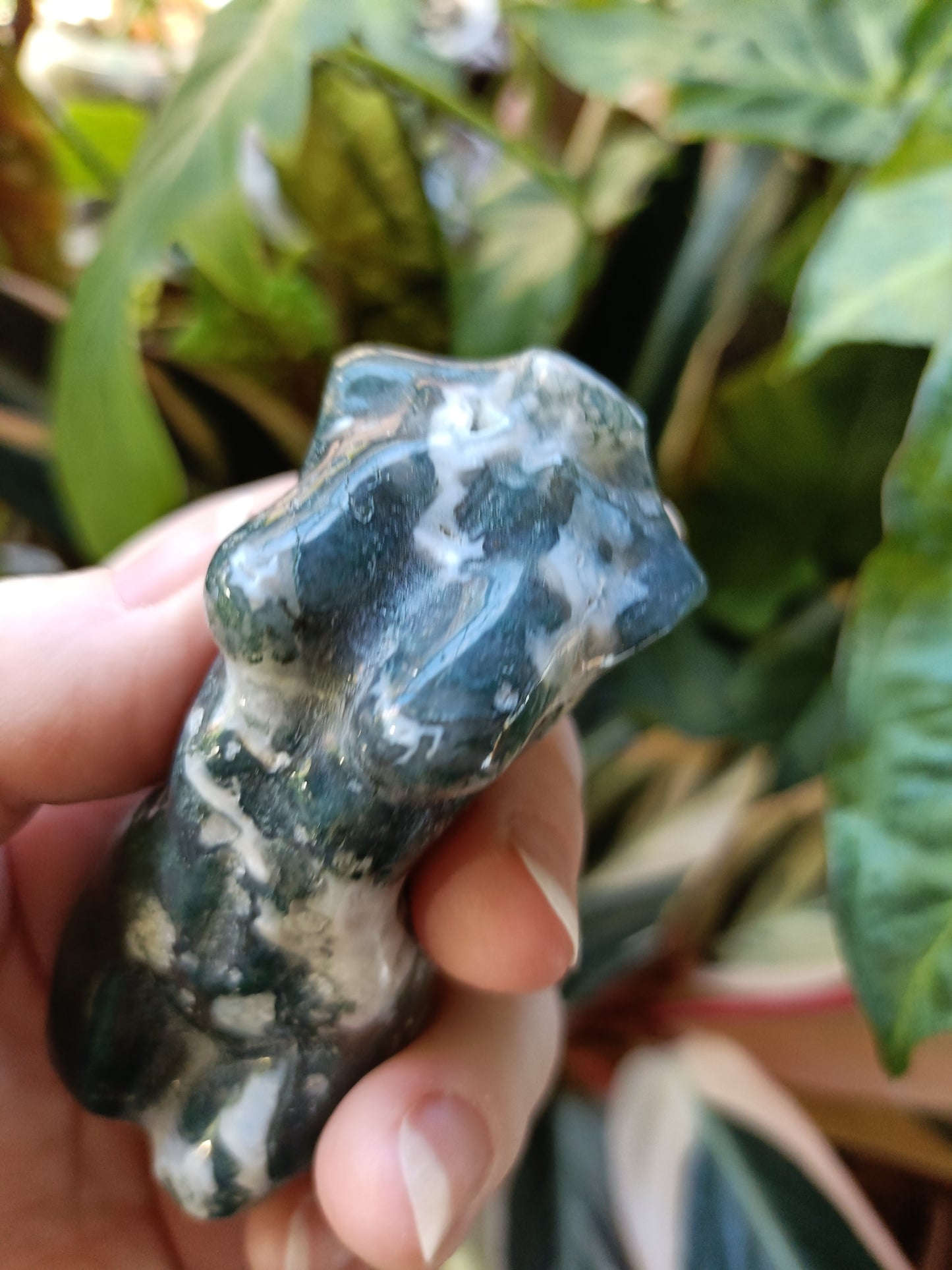 Moss Agate Goddess Body - 116g