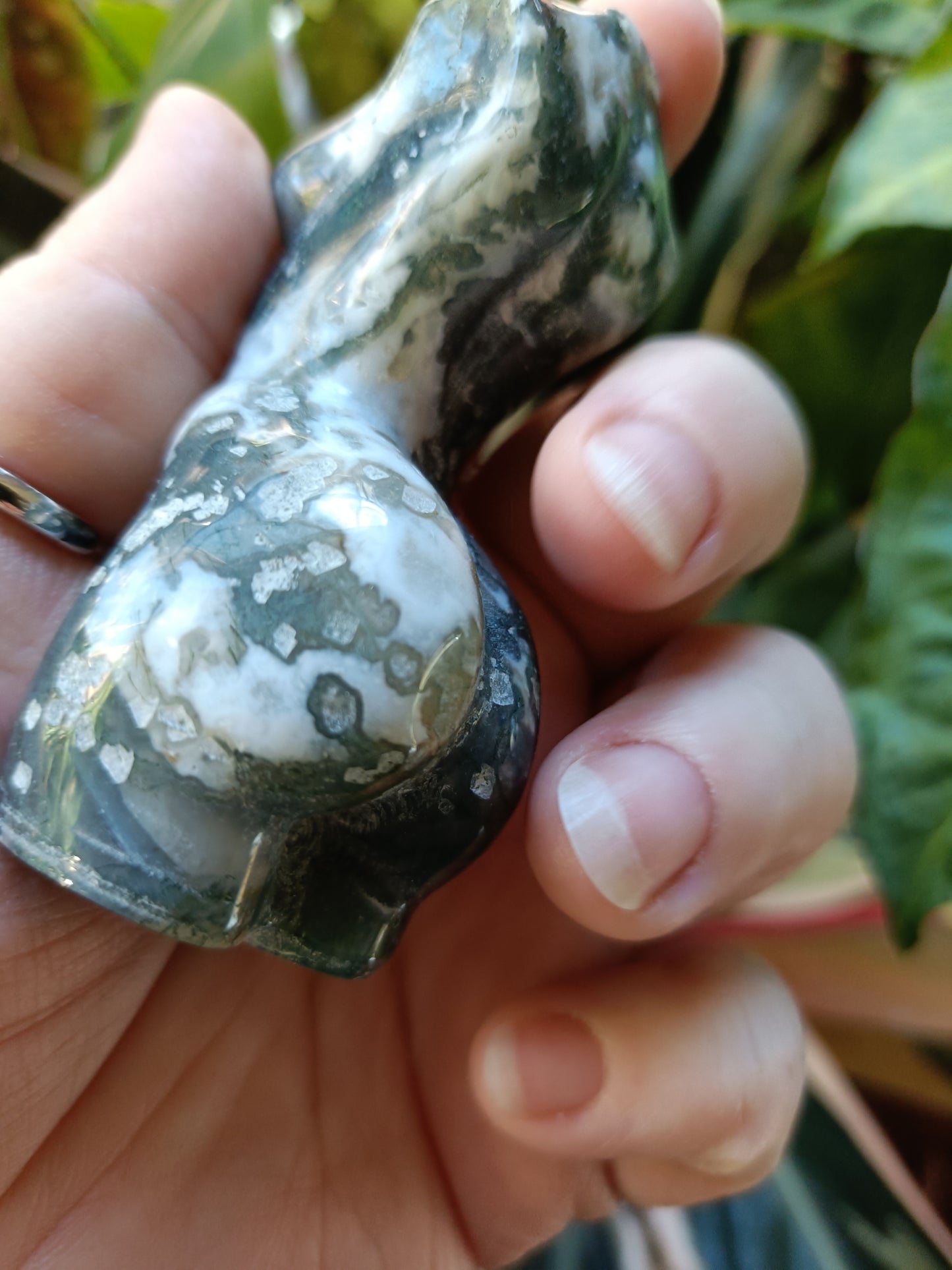 Moss Agate Goddess Body - 116g