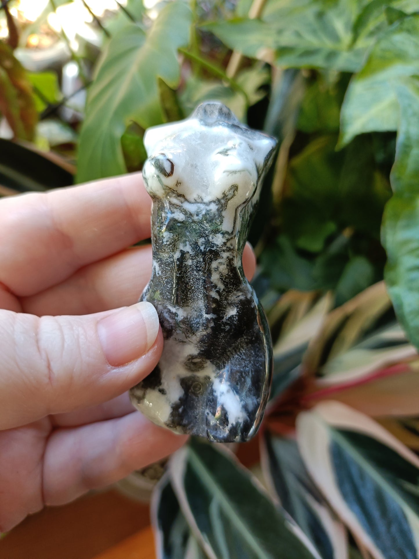 Moss Agate Goddess Body - 121g