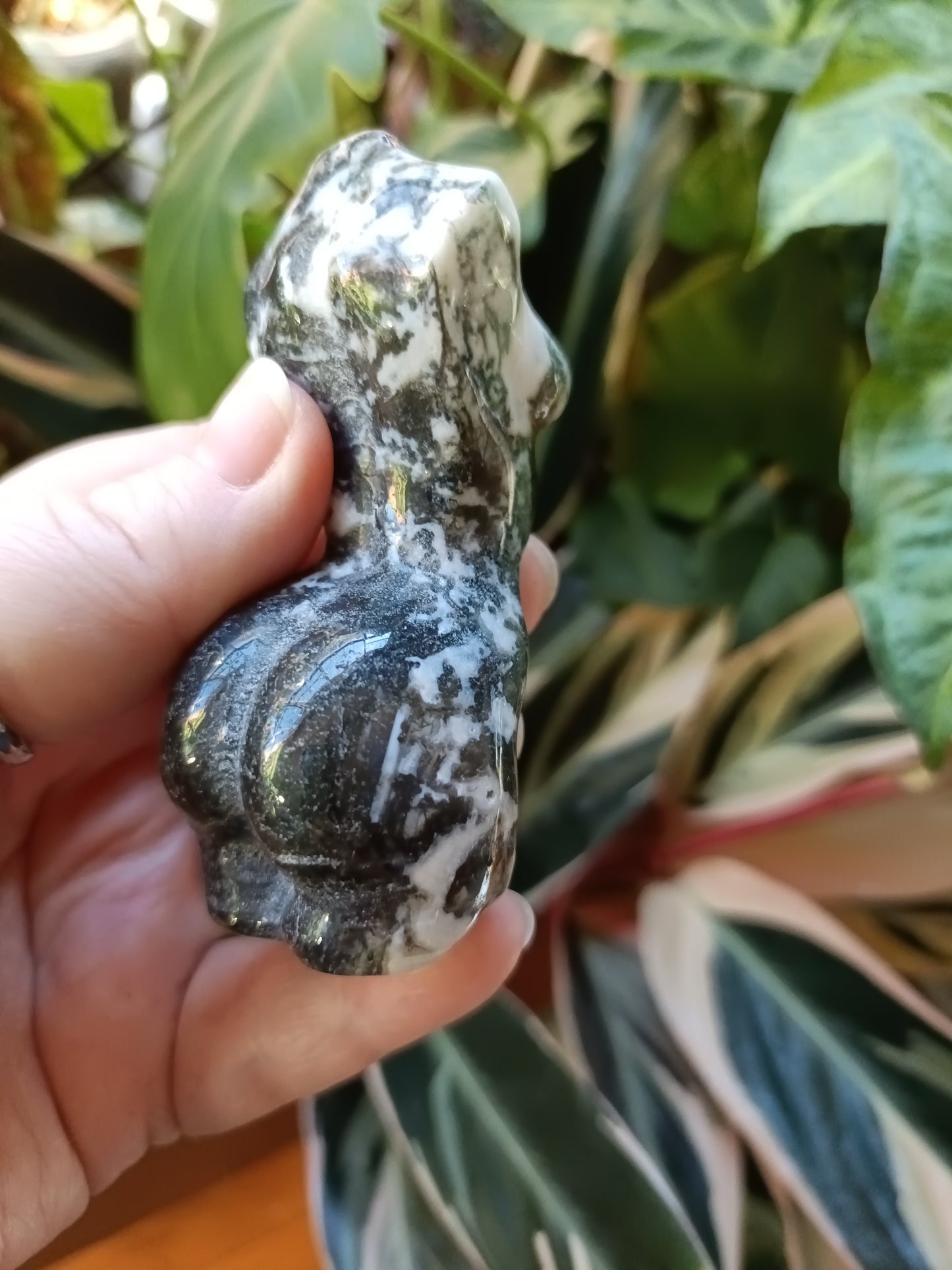 Moss Agate Goddess Body - 121g