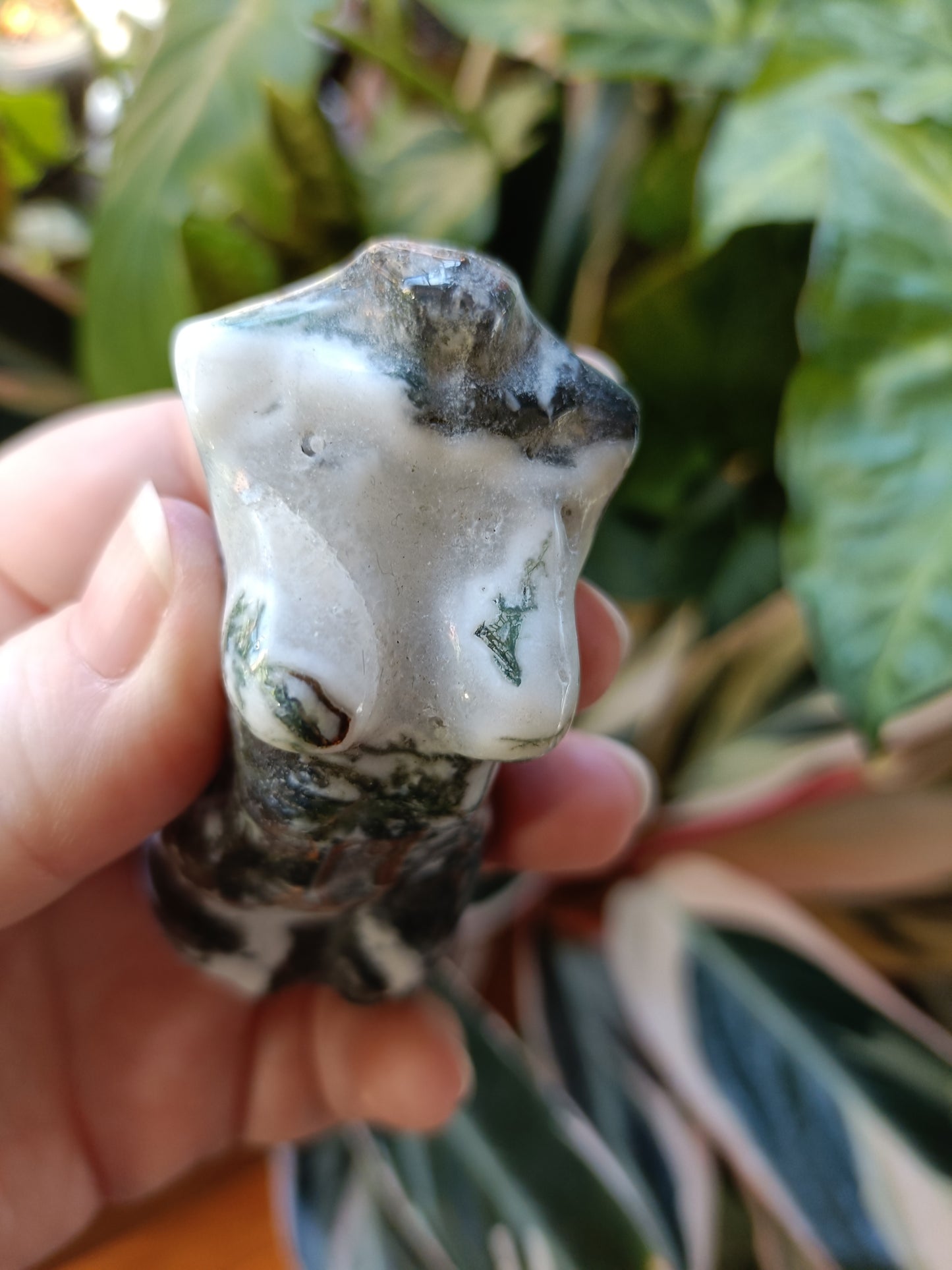 Moss Agate Goddess Body - 121g