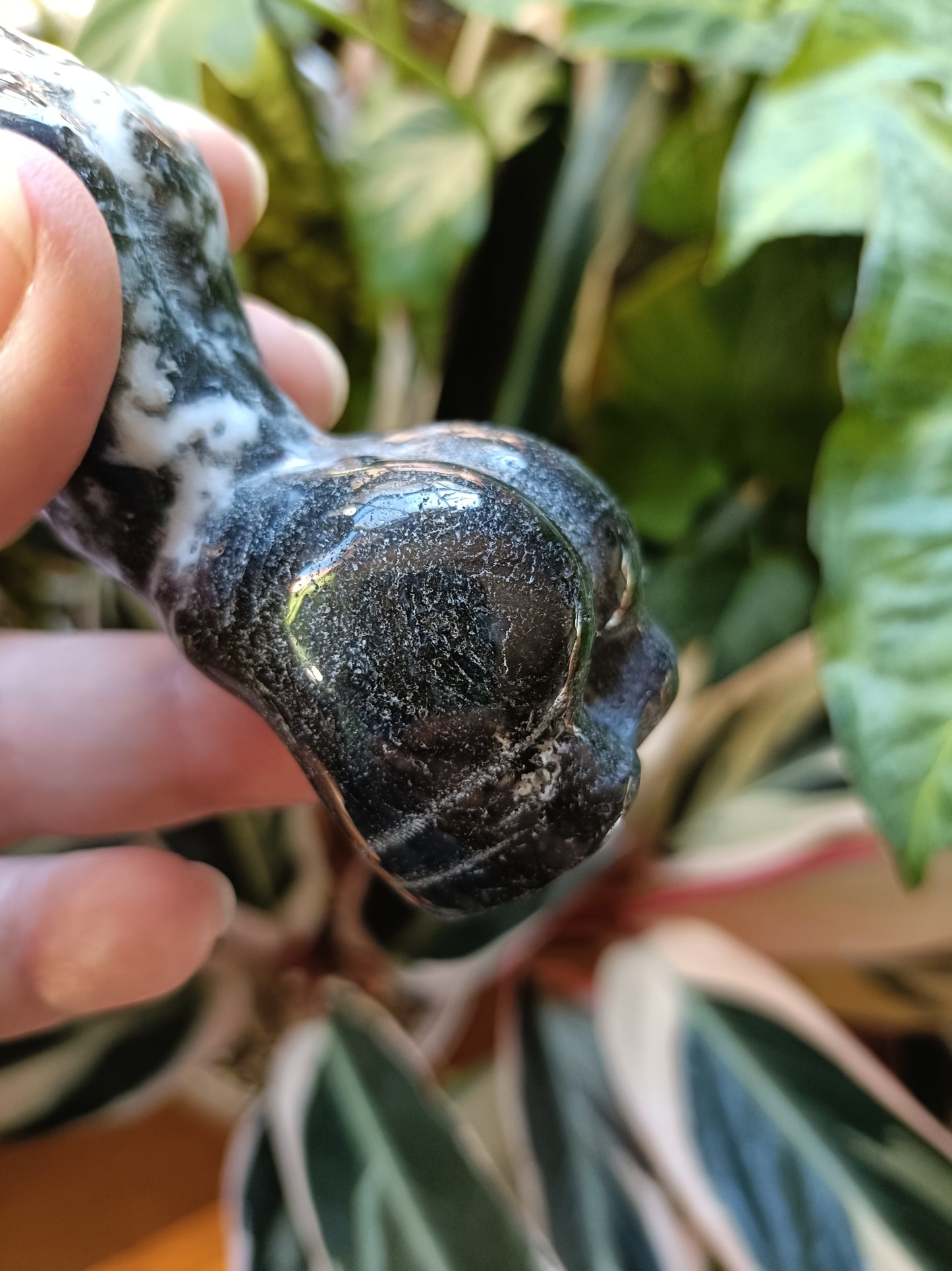 Moss Agate Goddess Body - 121g