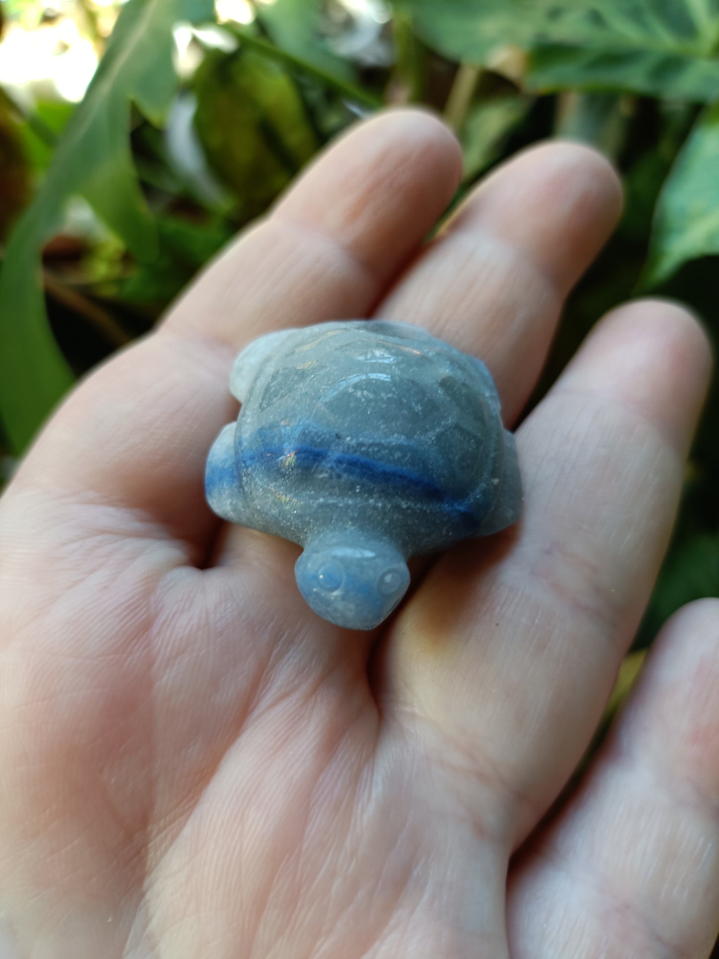 Mixed Stone Mini Sea Turtle Carving - 20g