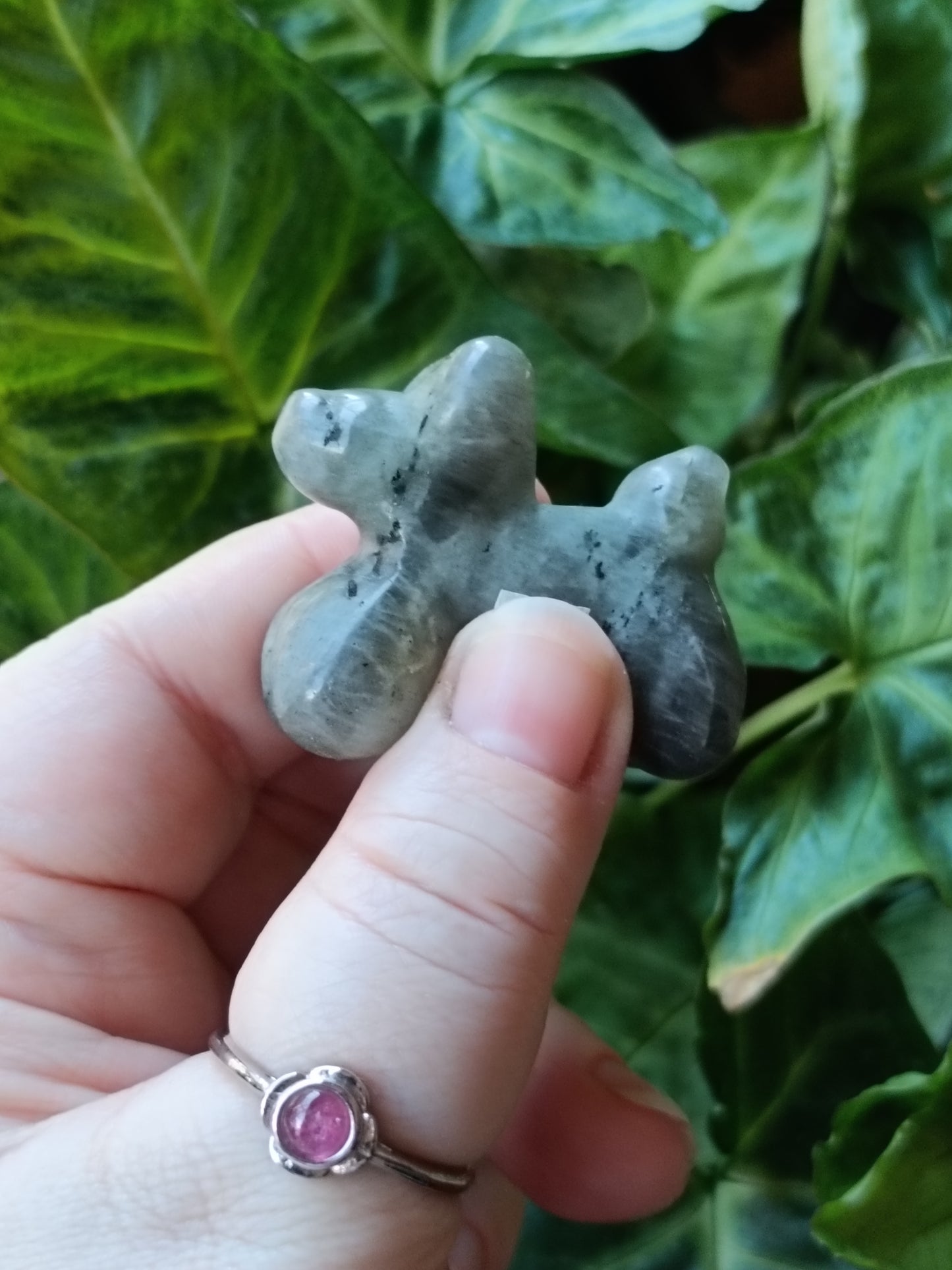 Mixed Stone Mini Balloon Dog Carving - 40g