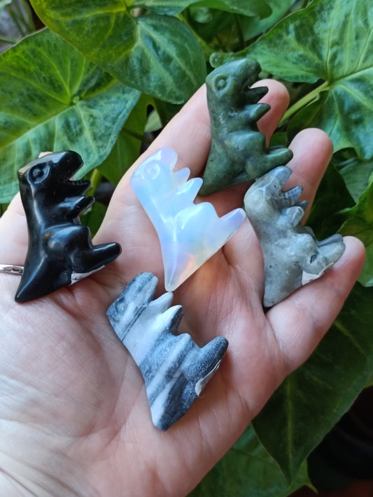 Mixed Stone Mini T-Rex Carving - 35g