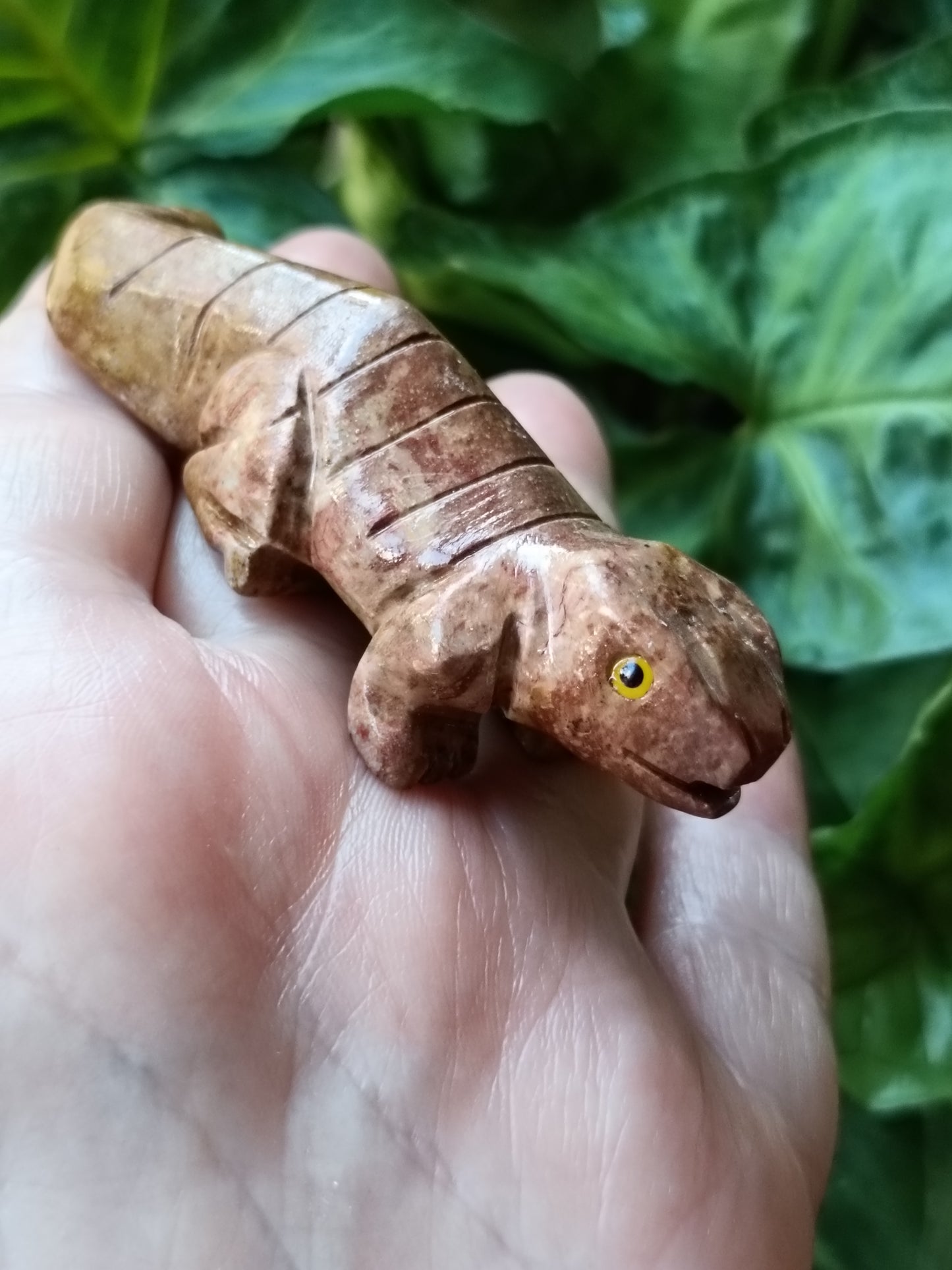 Soapstone (Steatite) Lizard Carving - 50g