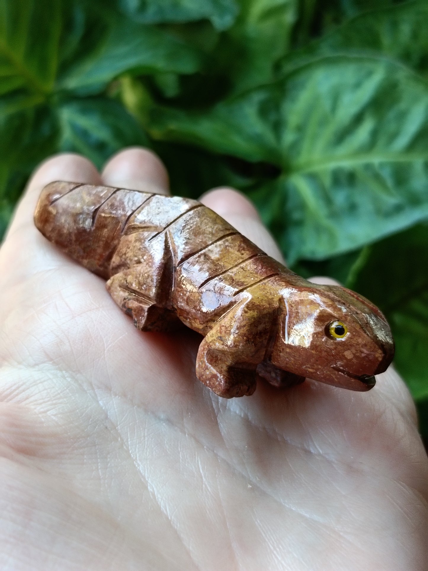 Soapstone (Steatite) Lizard Carving - 50g