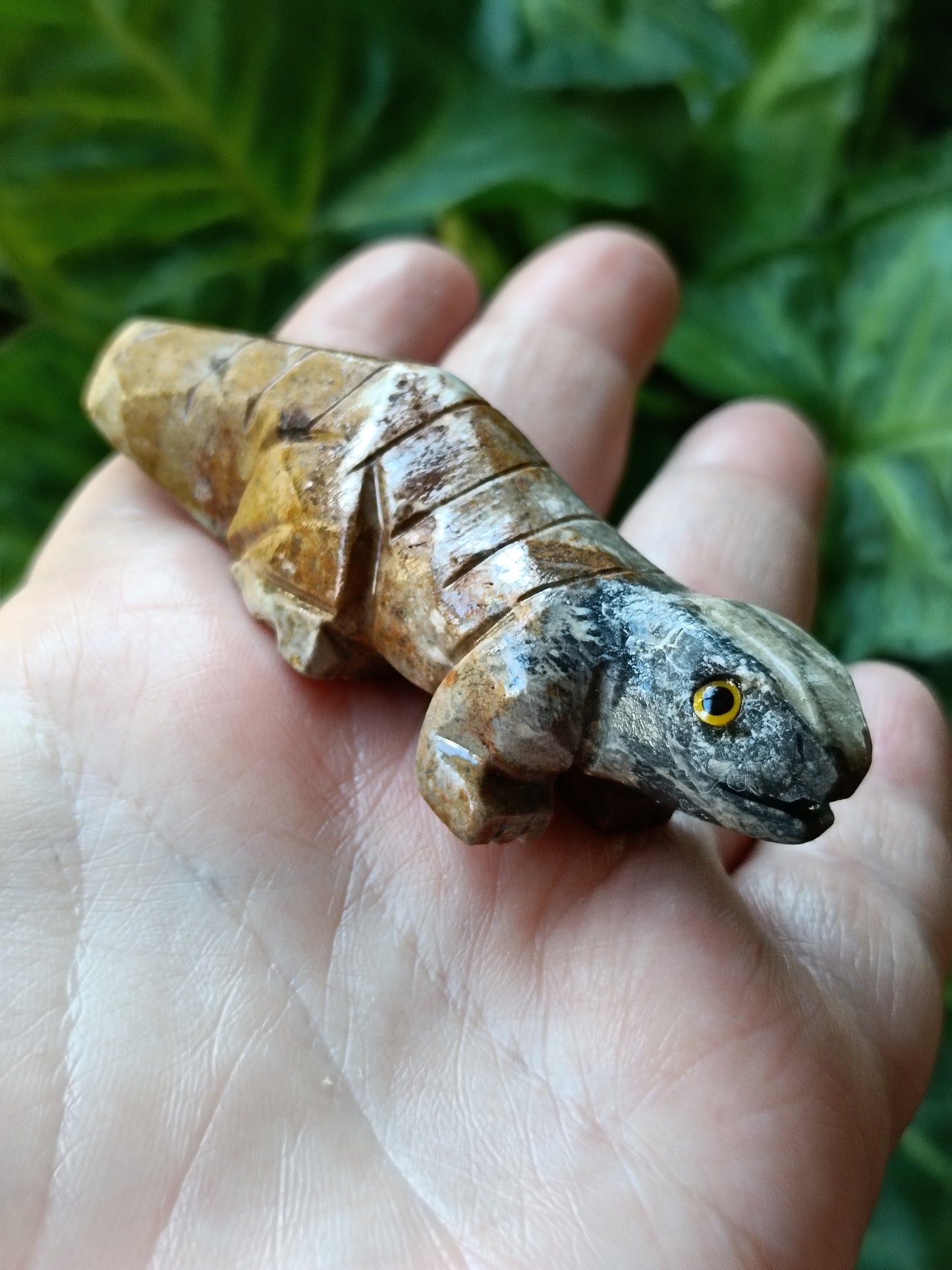 Soapstone (Steatite) Lizard Carving - 50g