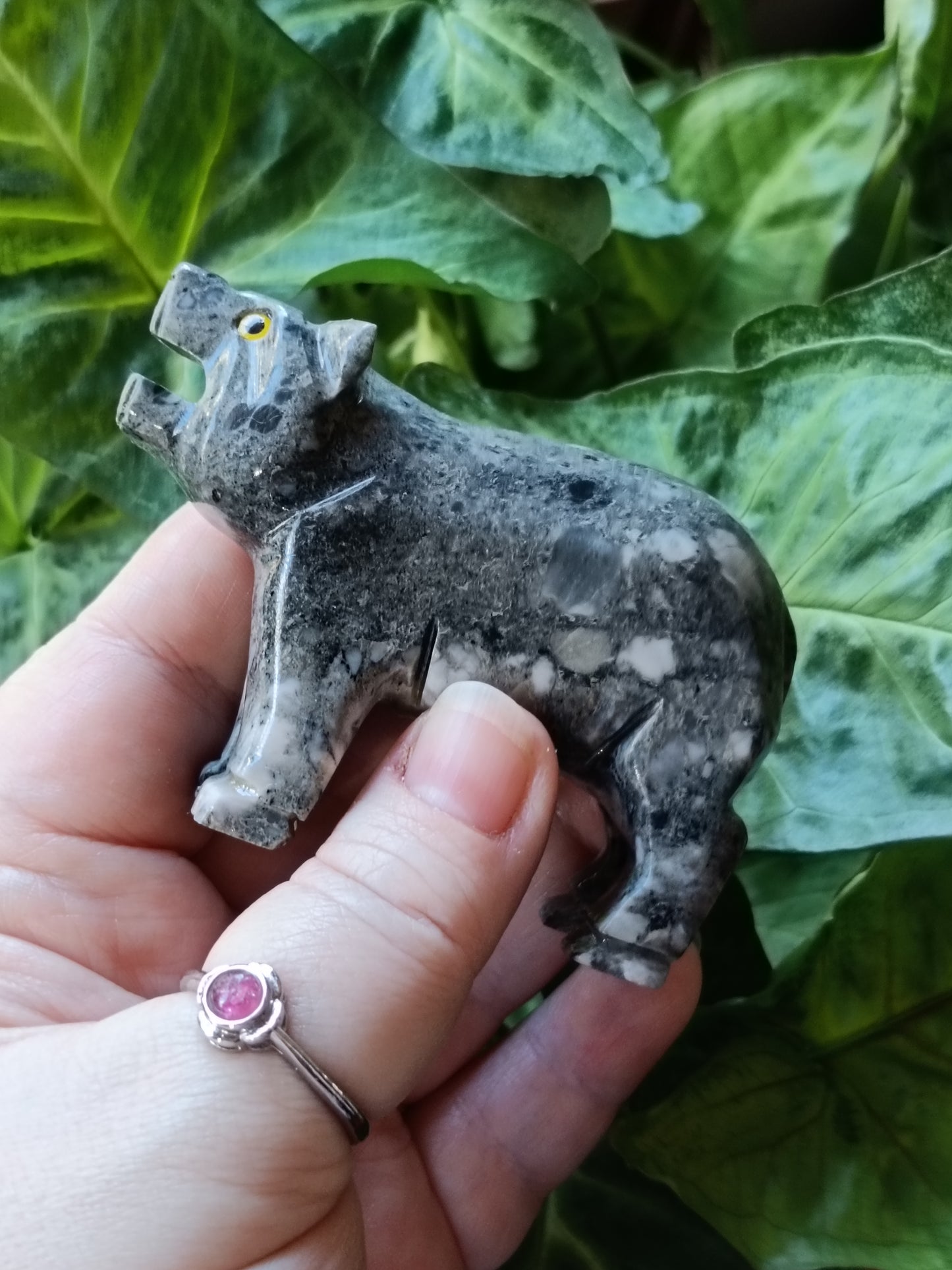 Soapstone (Steatite) Bear Carving - 148g