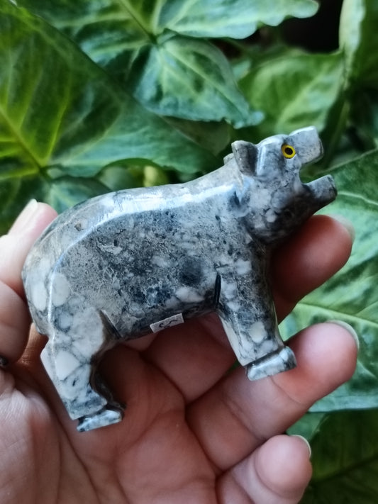 Soapstone (Steatite) Bear Carving - 148g