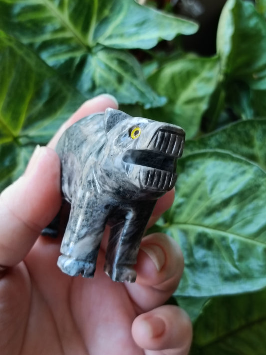 Soapstone (Steatite) Bear Carving - 148g