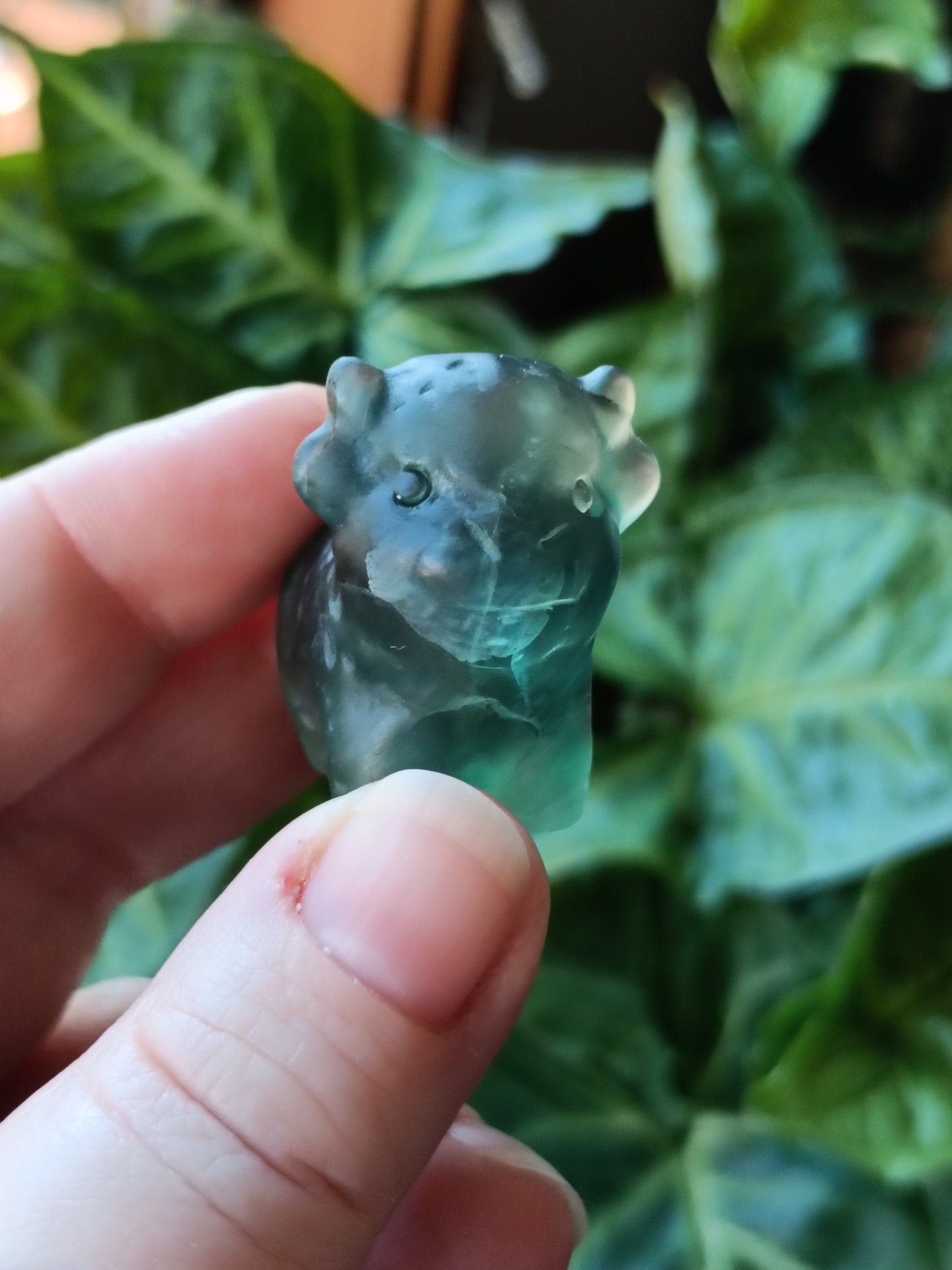 Mixed Stone Mini Highland Cow Carving - 30g