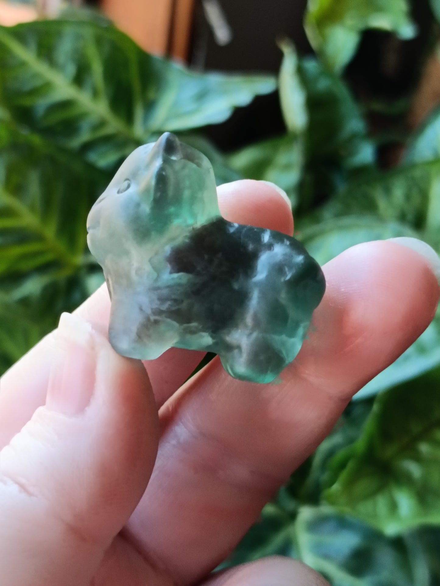 Mixed Stone Mini Highland Cow Carving - 30g