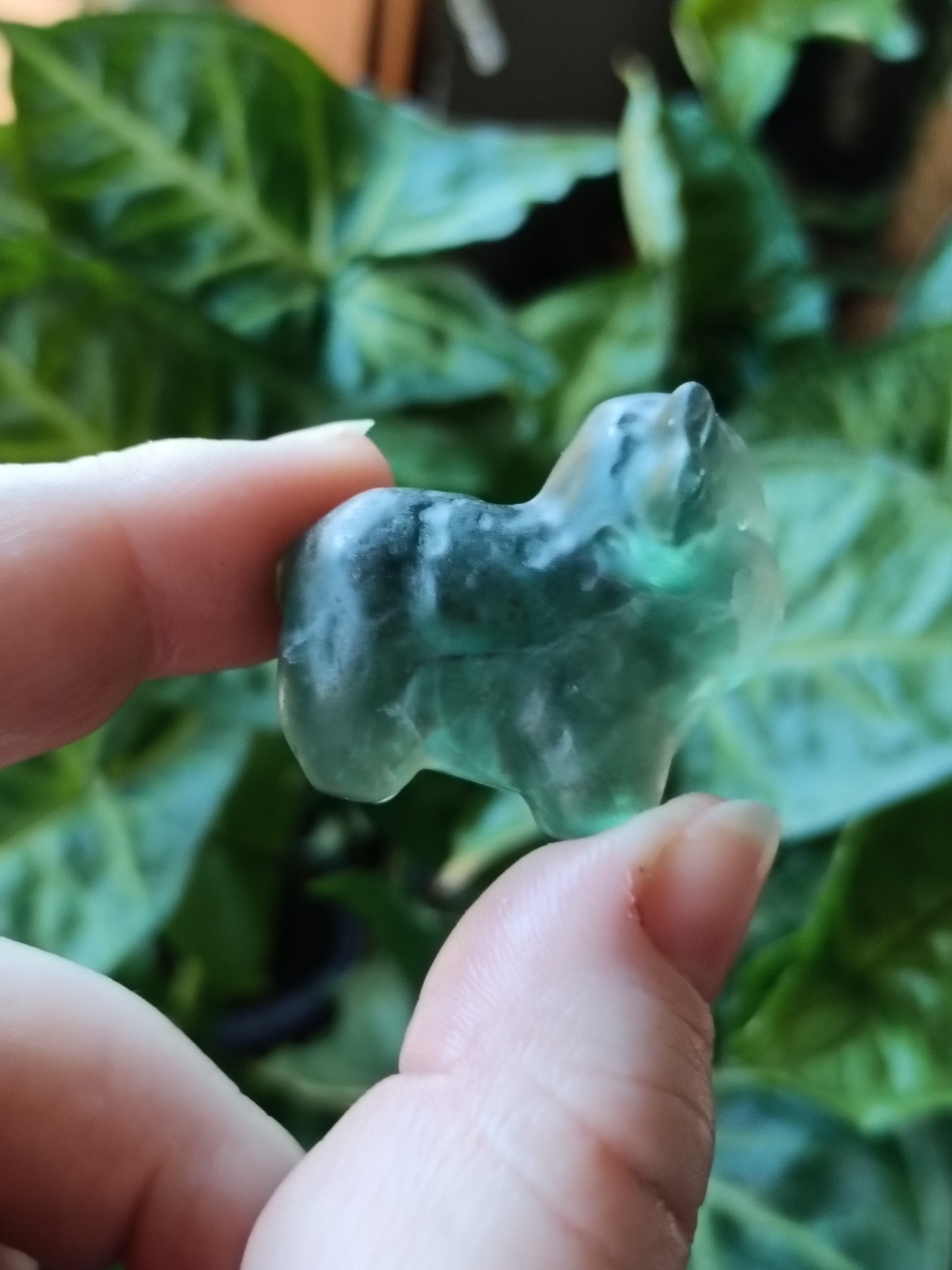 Mixed Stone Mini Highland Cow Carving - 30g