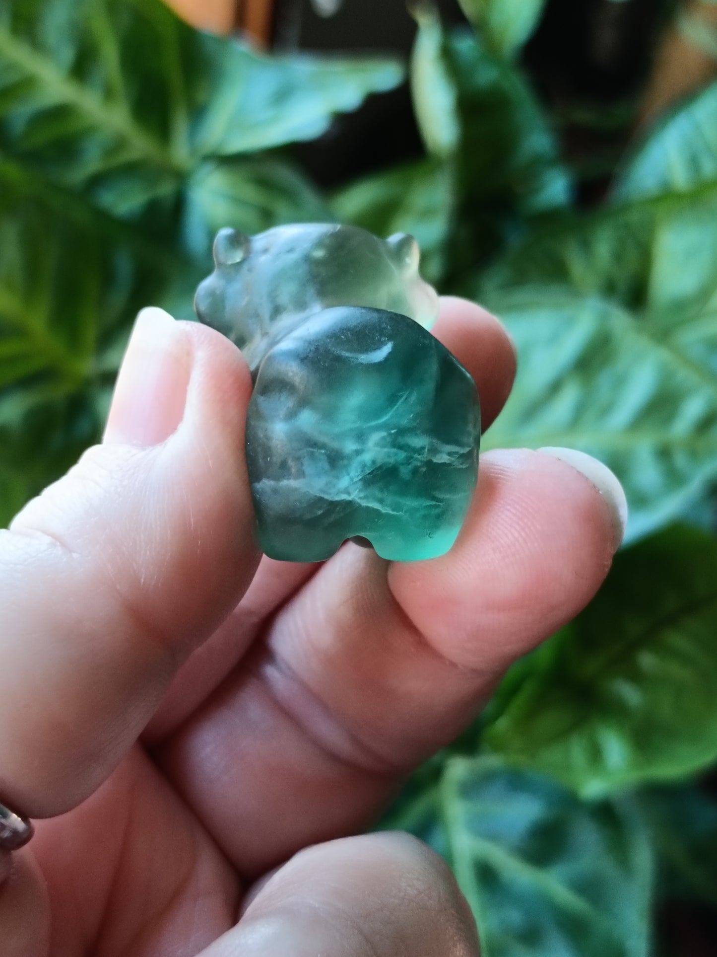 Mixed Stone Mini Highland Cow Carving - 30g