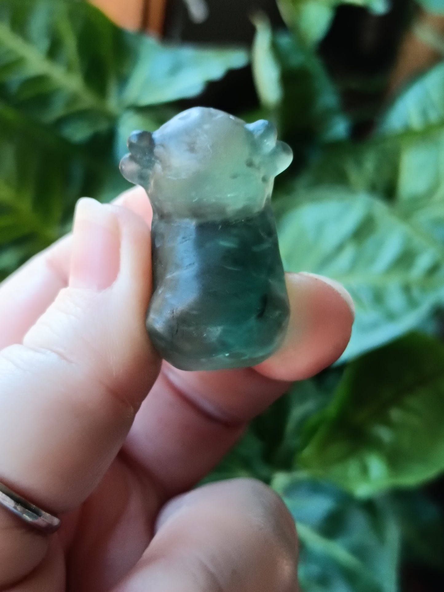 Mixed Stone Mini Highland Cow Carving - 30g