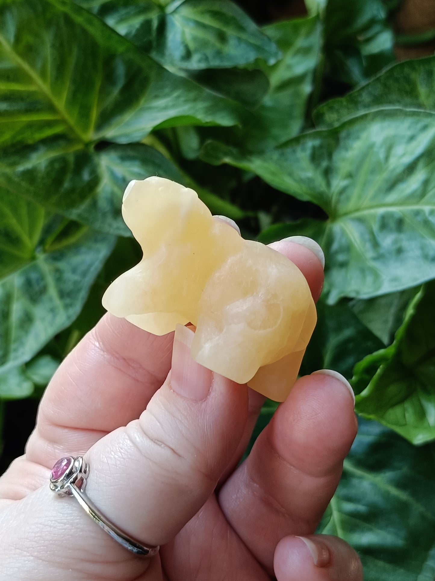 Mixed Stone Natural Bear Carving - 25-30g