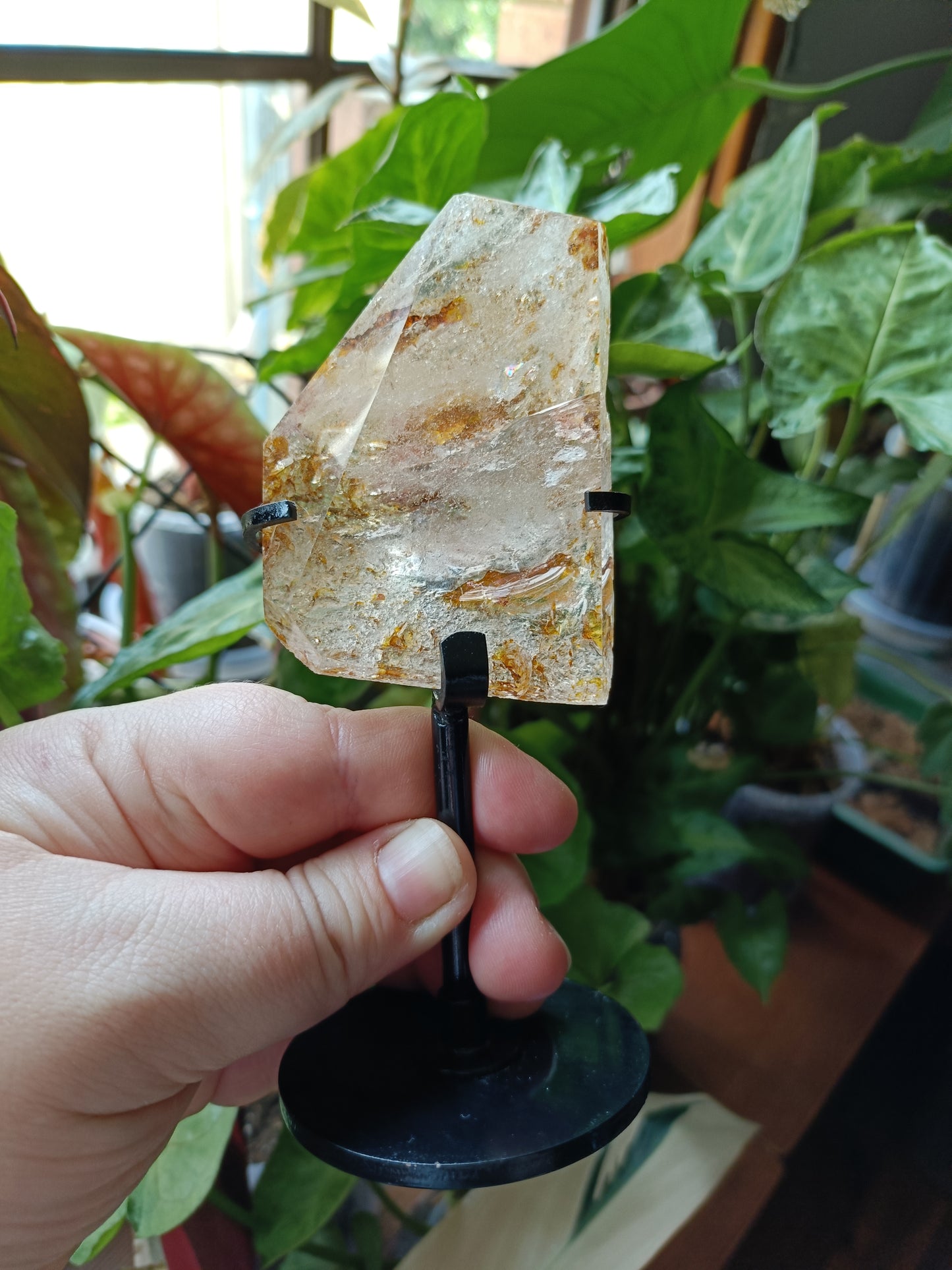 Golden Healer Face Polished Raw Specimen - 195g