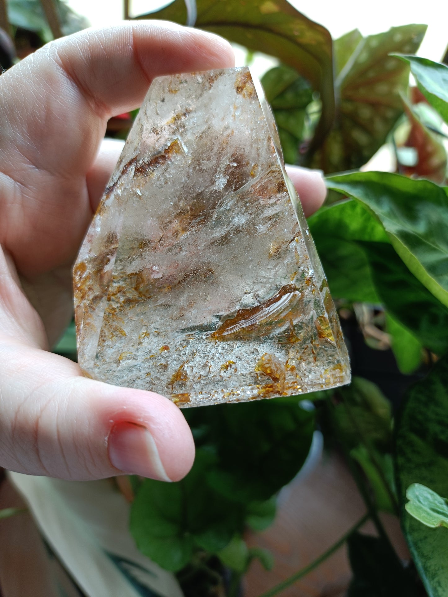 Golden Healer Face Polished Raw Specimen - 195g