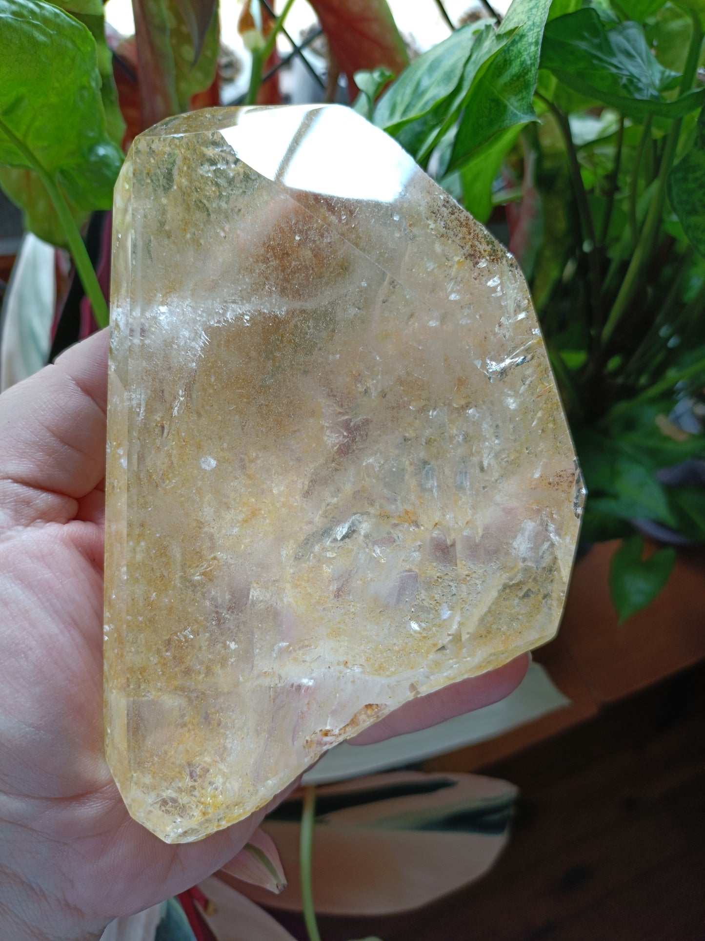 Golden Healer Face Polished Raw Specimen - 787g