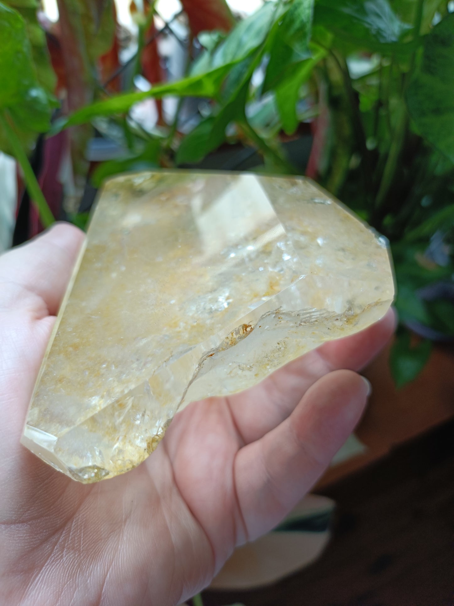 Golden Healer Face Polished Raw Specimen - 787g