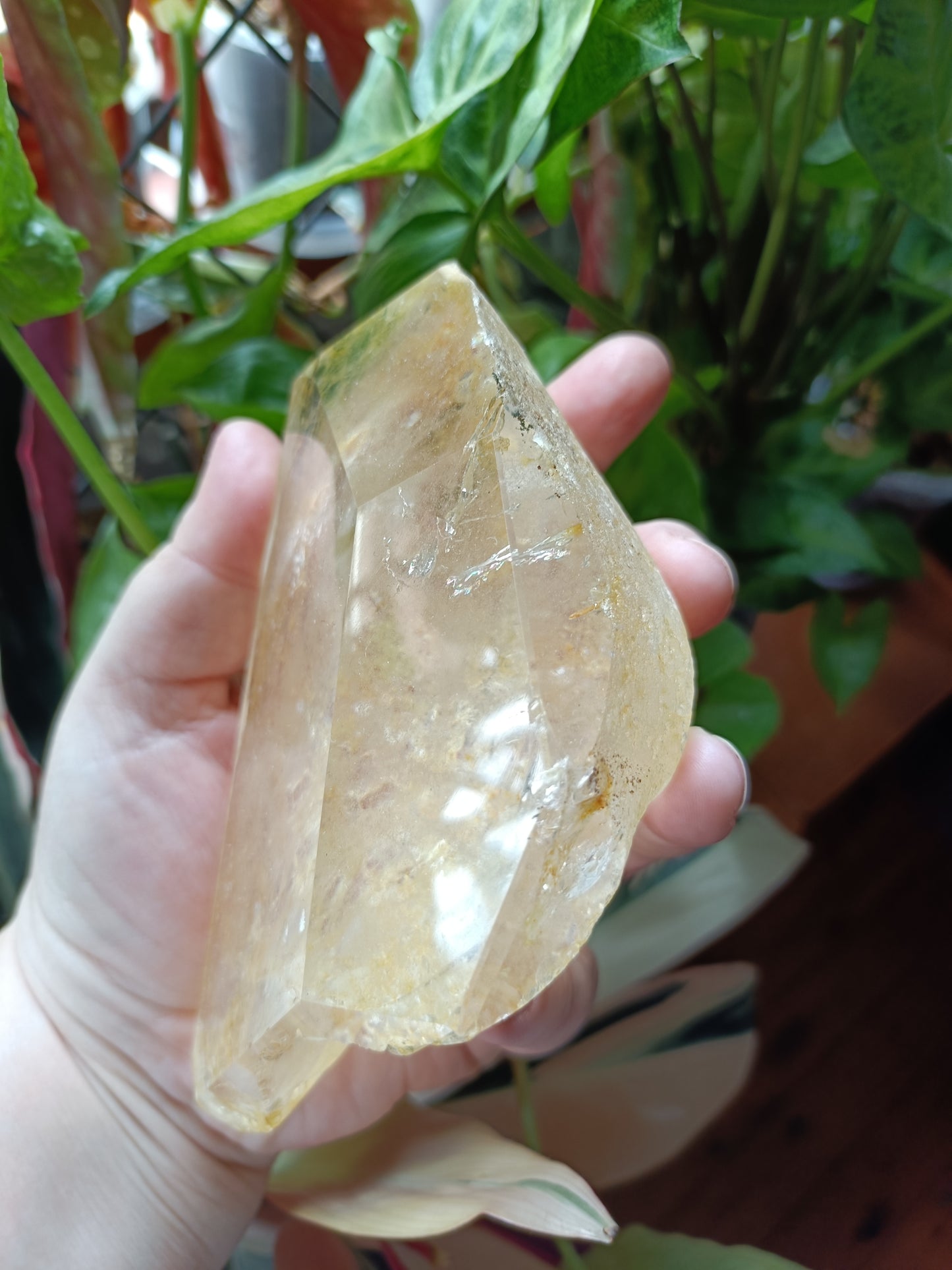 Golden Healer Face Polished Raw Specimen - 787g