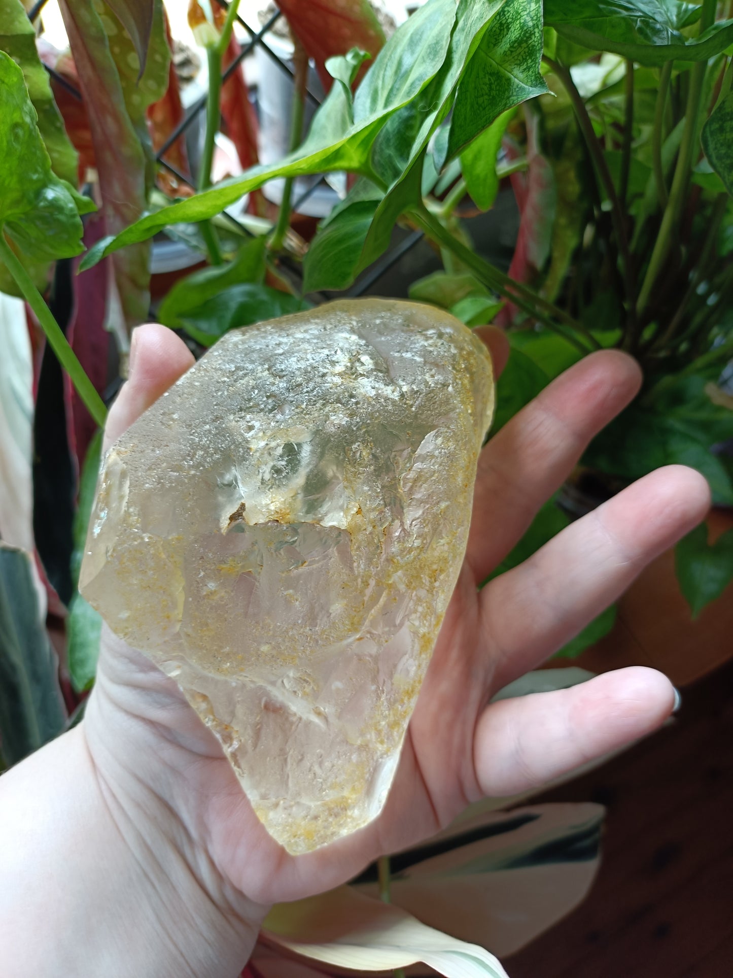 Golden Healer Face Polished Raw Specimen - 787g