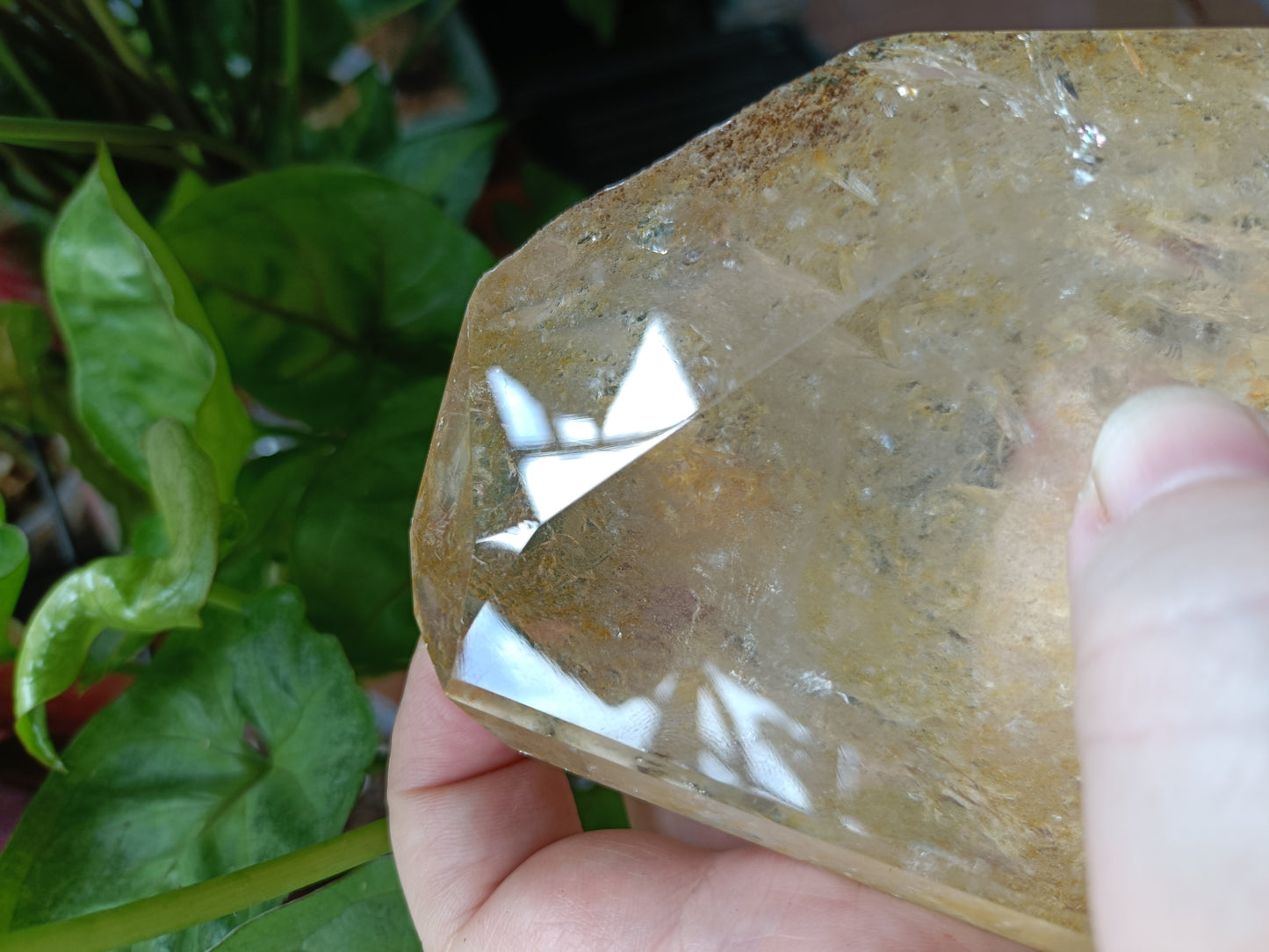 Golden Healer Face Polished Raw Specimen - 787g