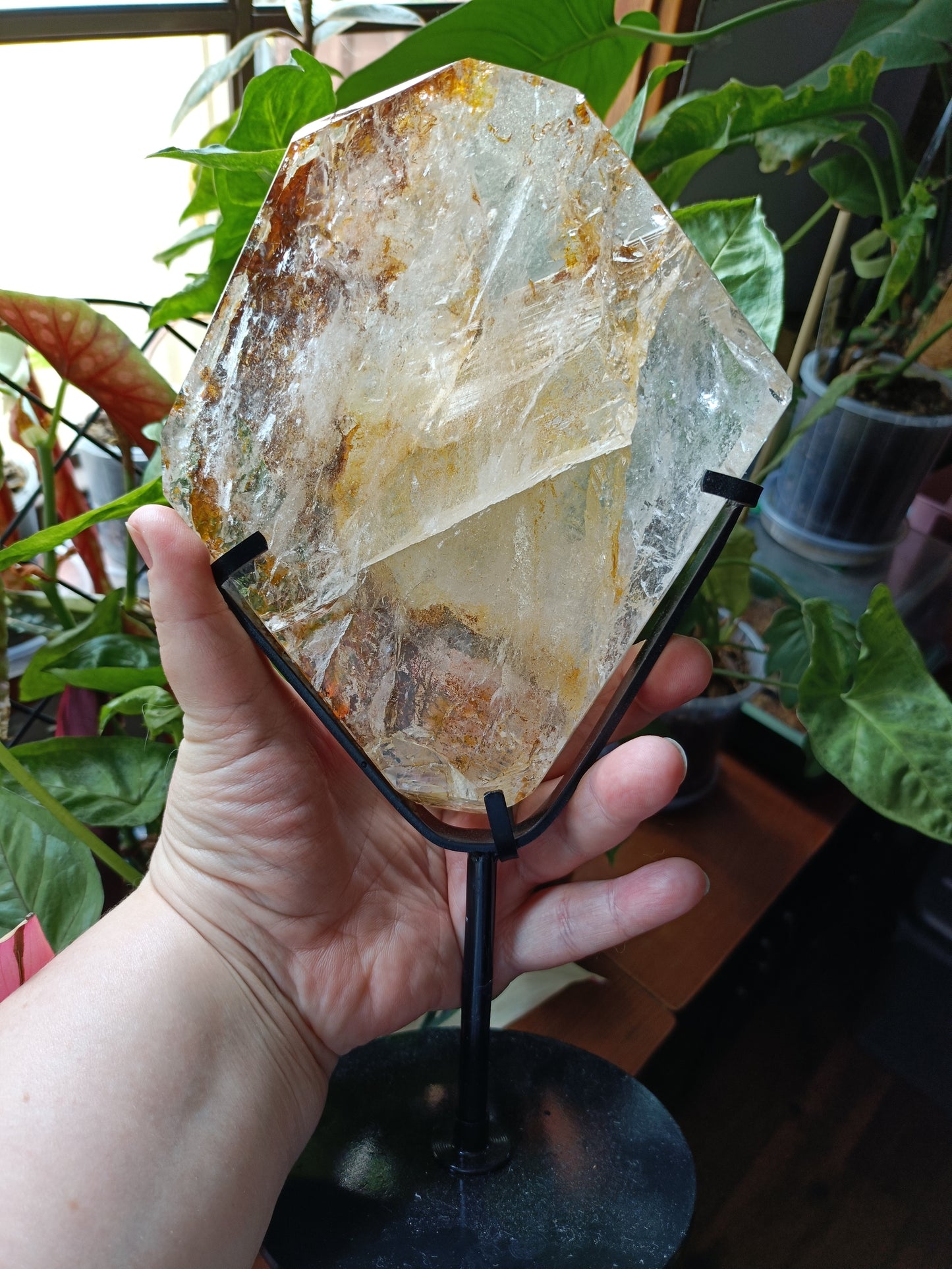 Golden Healer Face Polished Raw Specimen - 1485g