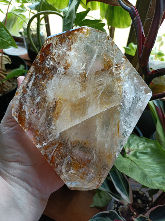 Golden Healer Face Polished Raw Specimen - 1485g