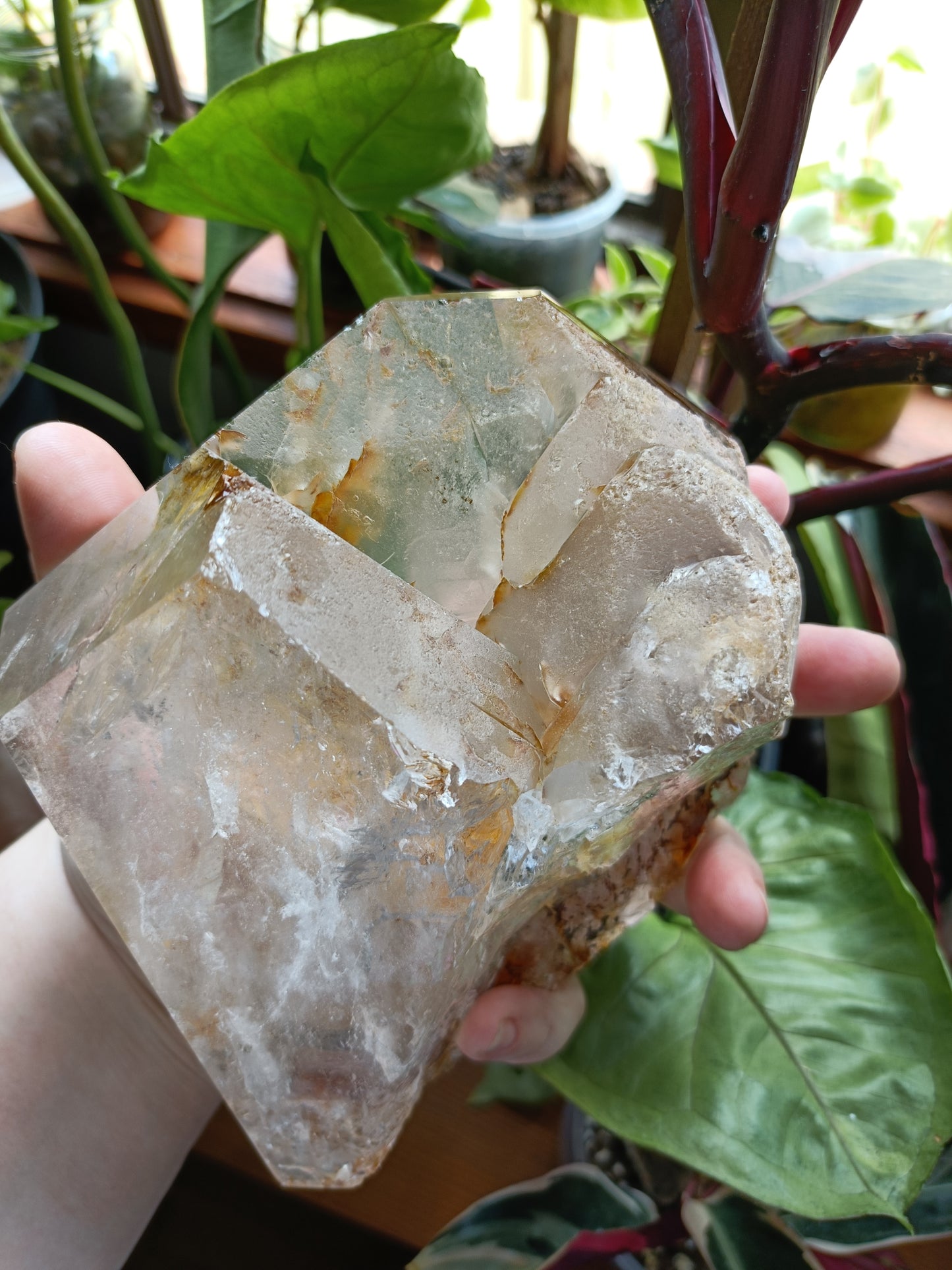 Golden Healer Face Polished Raw Specimen - 1485g