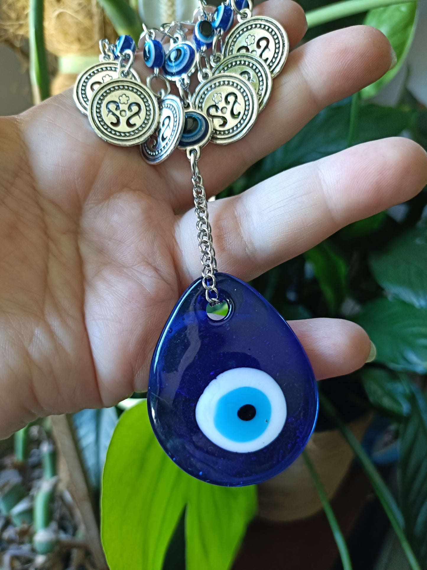 Double Evil Eye Car Dangle or Sun Catcher