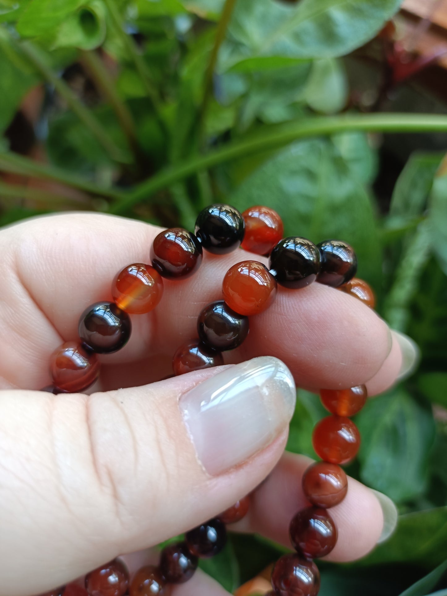 Sardonyx Round Beaded Bracelet - 8mm