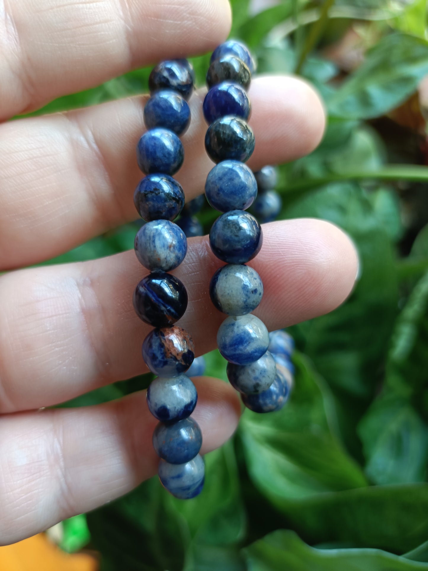 Sodalite Round Beaded Stretch Bracelet - 8mm