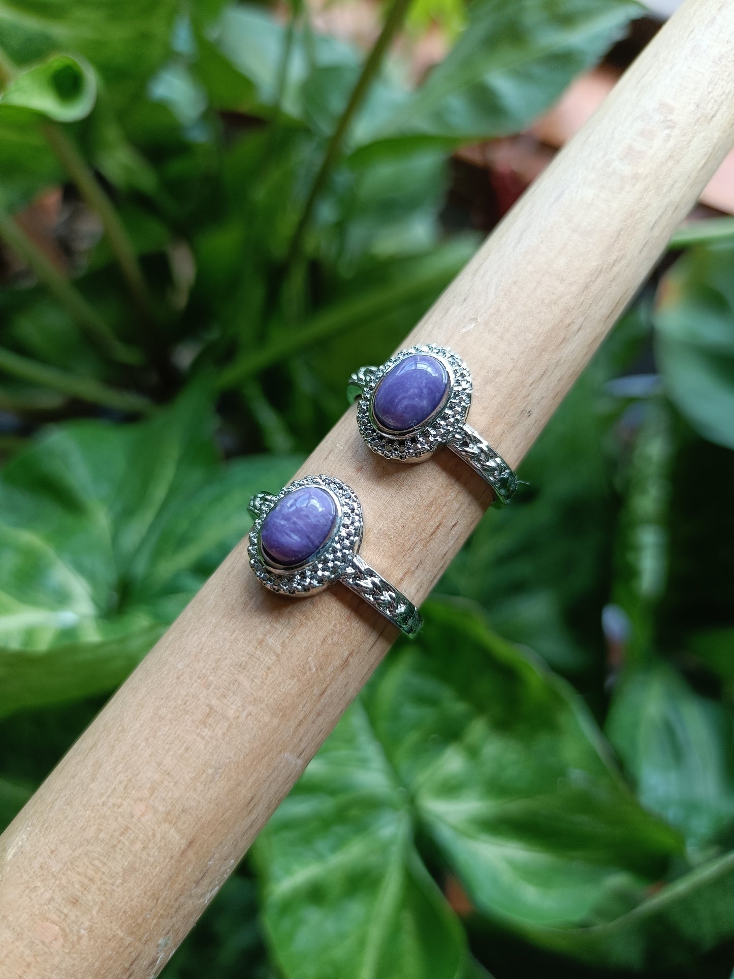 Charoit Ring - Silver-Plated Copper