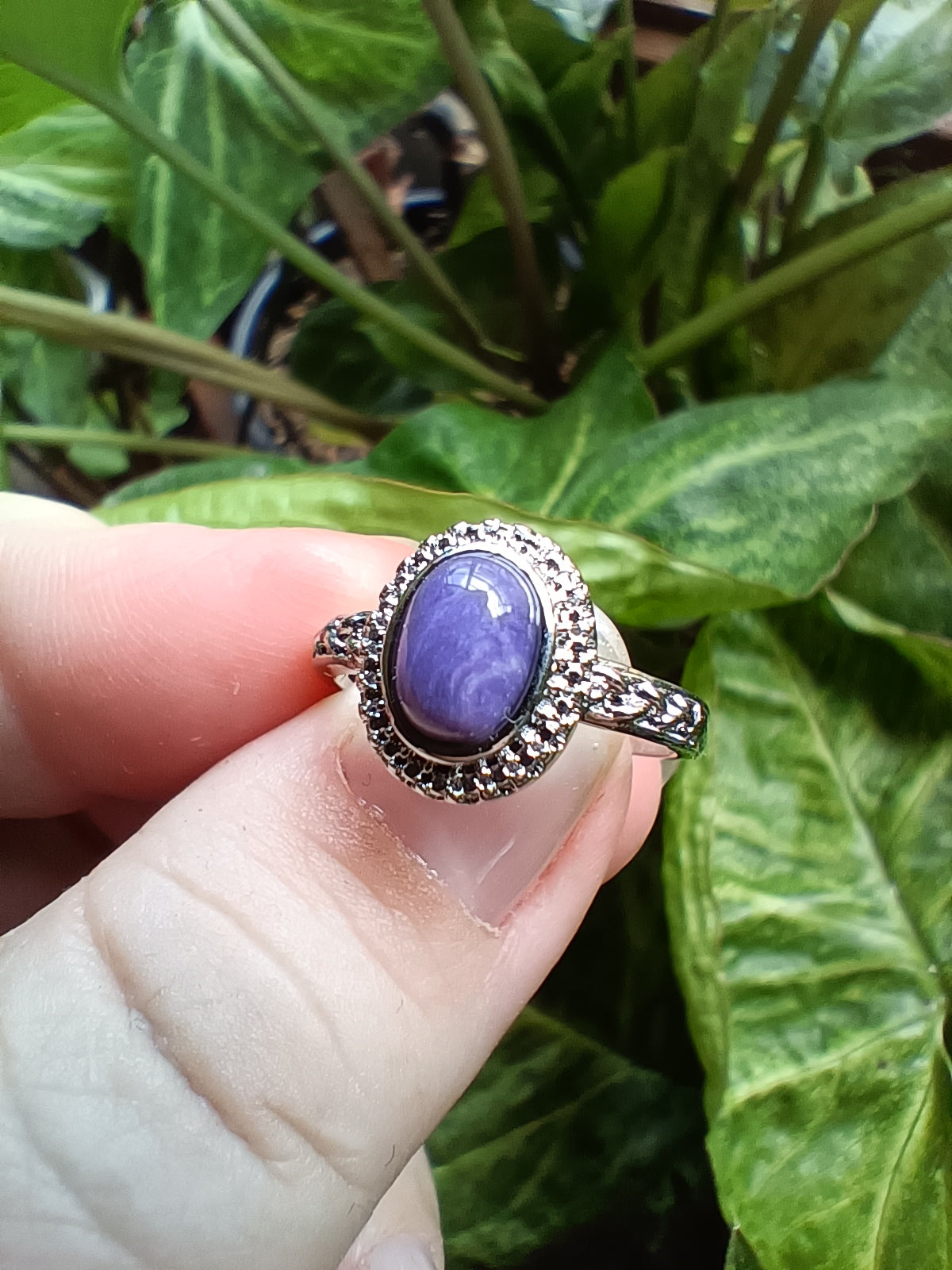 Charoit Ring - Silver-Plated Copper