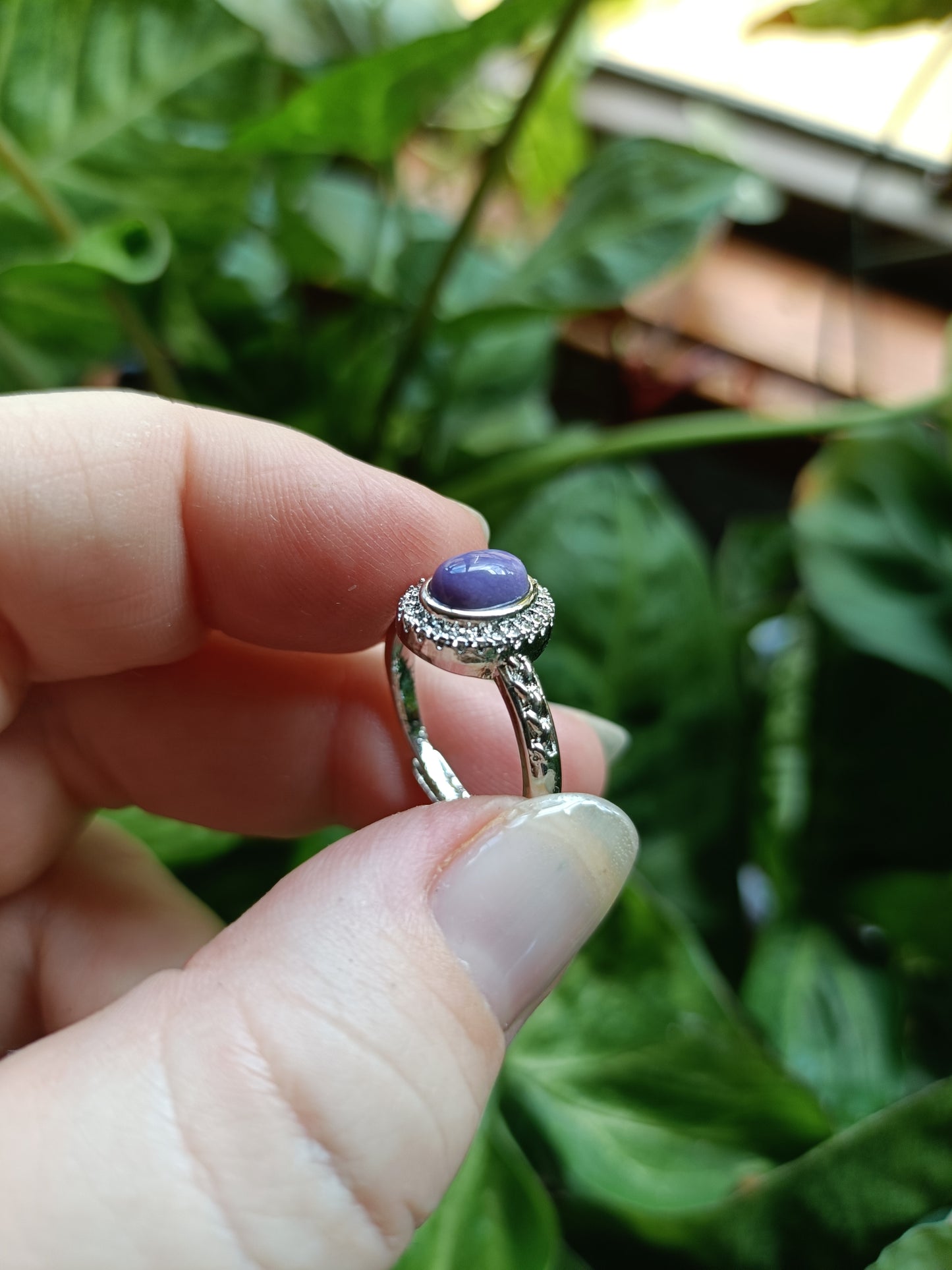 Charoit Ring - Silver-Plated Copper