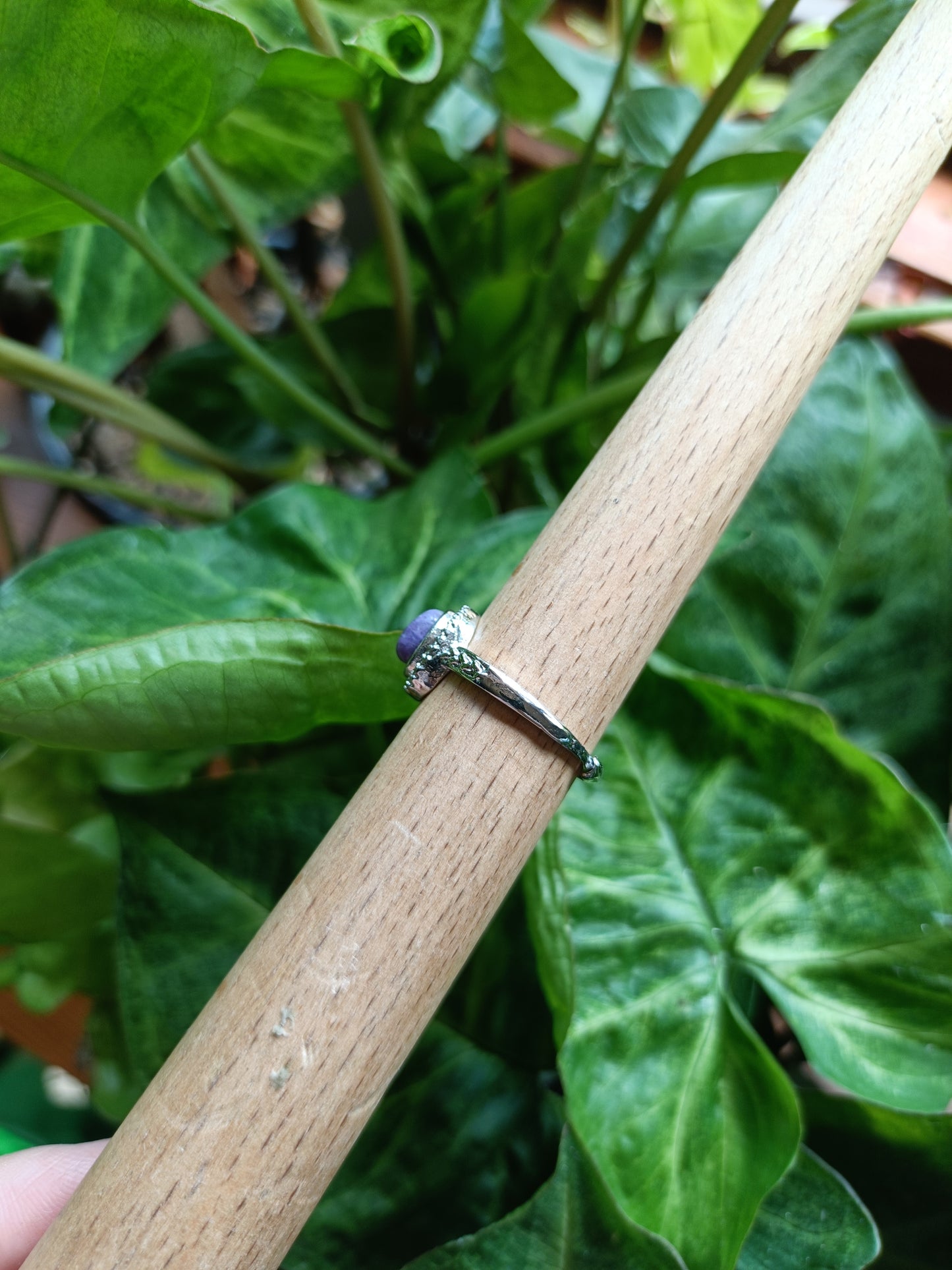 Charoit Ring - Silver-Plated Copper