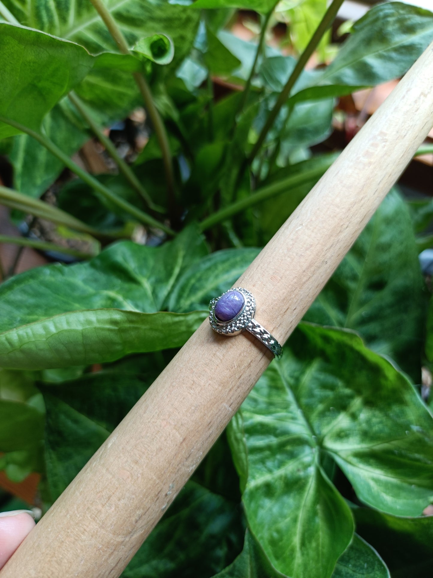 Charoit Ring - Silver-Plated Copper