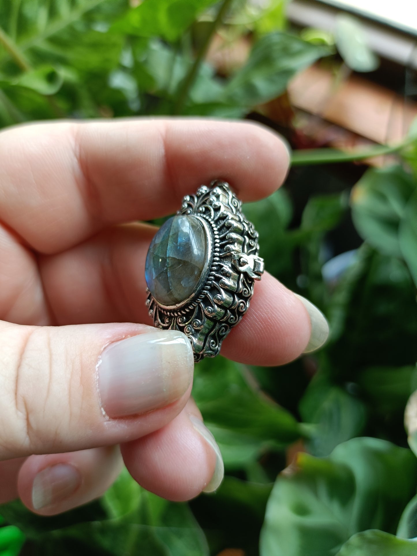 Mixed Gothic Poison Pendant - Silver-Plated Copper