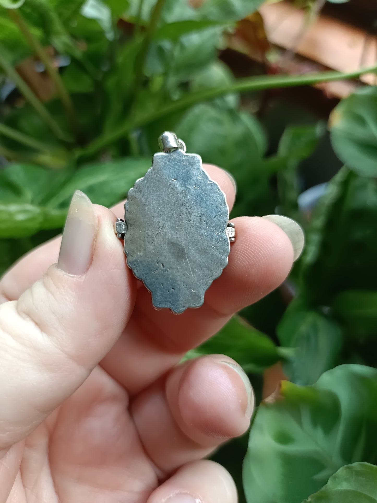 Mixed Gothic Poison Pendant - Silver-Plated Copper