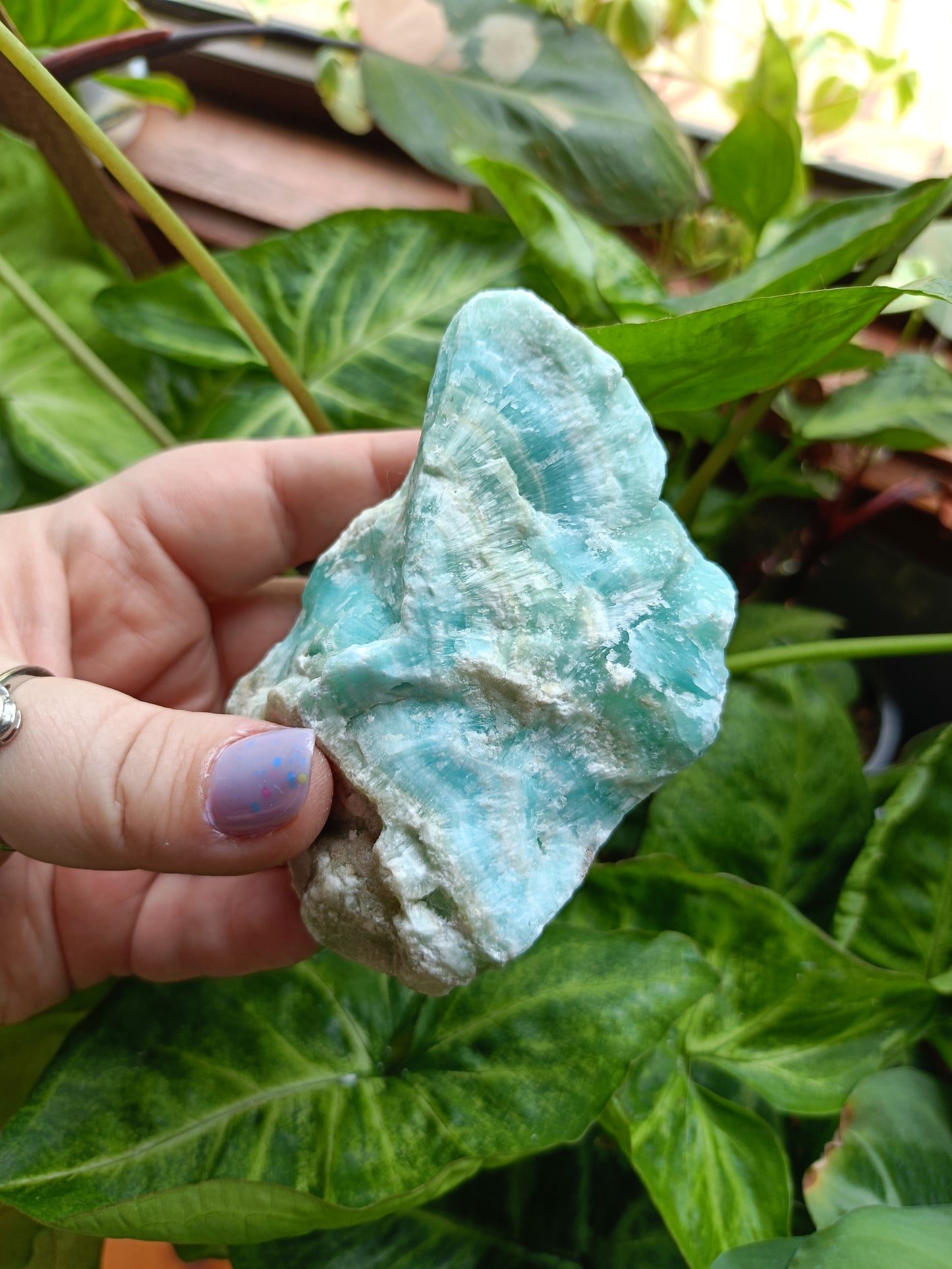 Blue Aragonite Rough Specimen - 344g