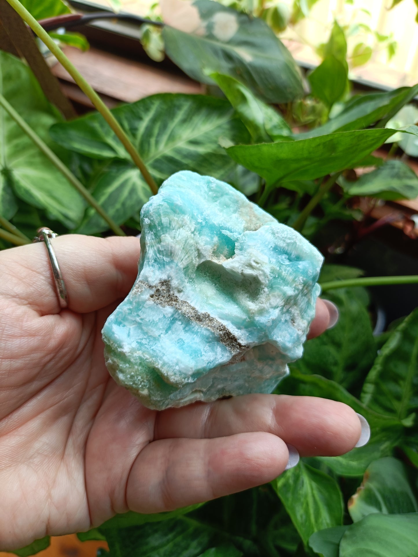 Blue Aragonite Rough Specimen - 344g