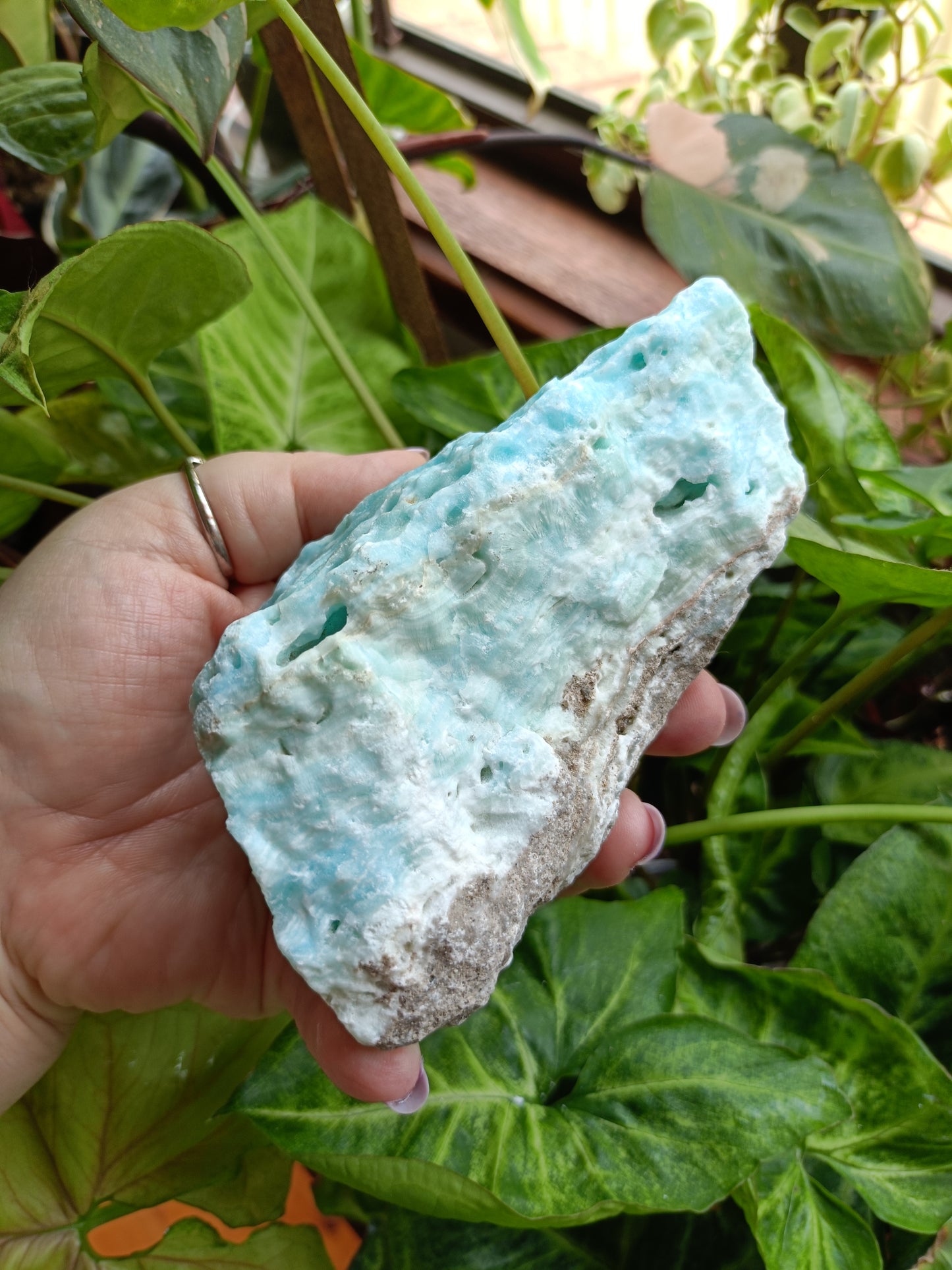 Blue Aragonite Rough Specimen - 600g
