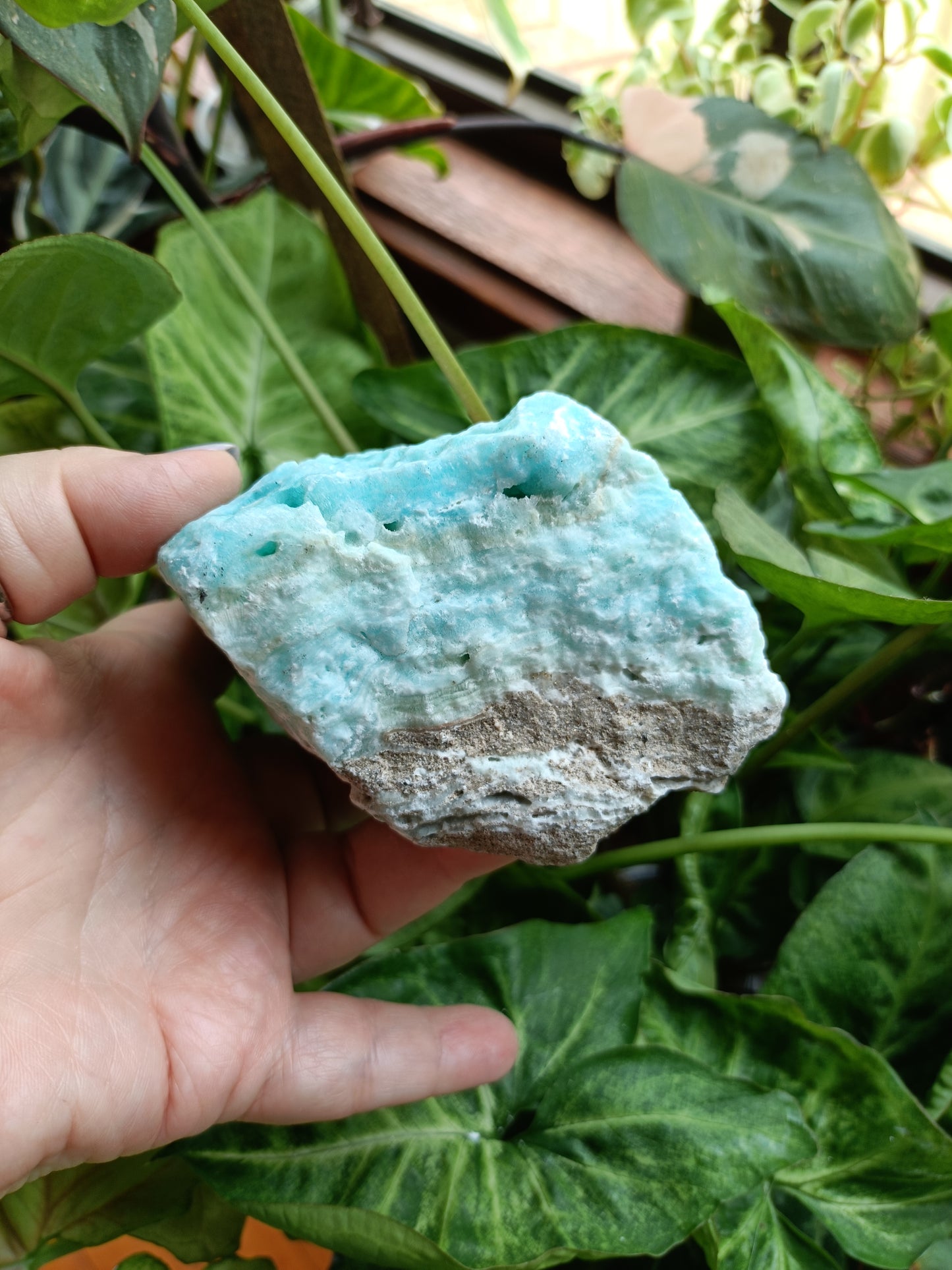 Blue Aragonite Rough Specimen - 600g