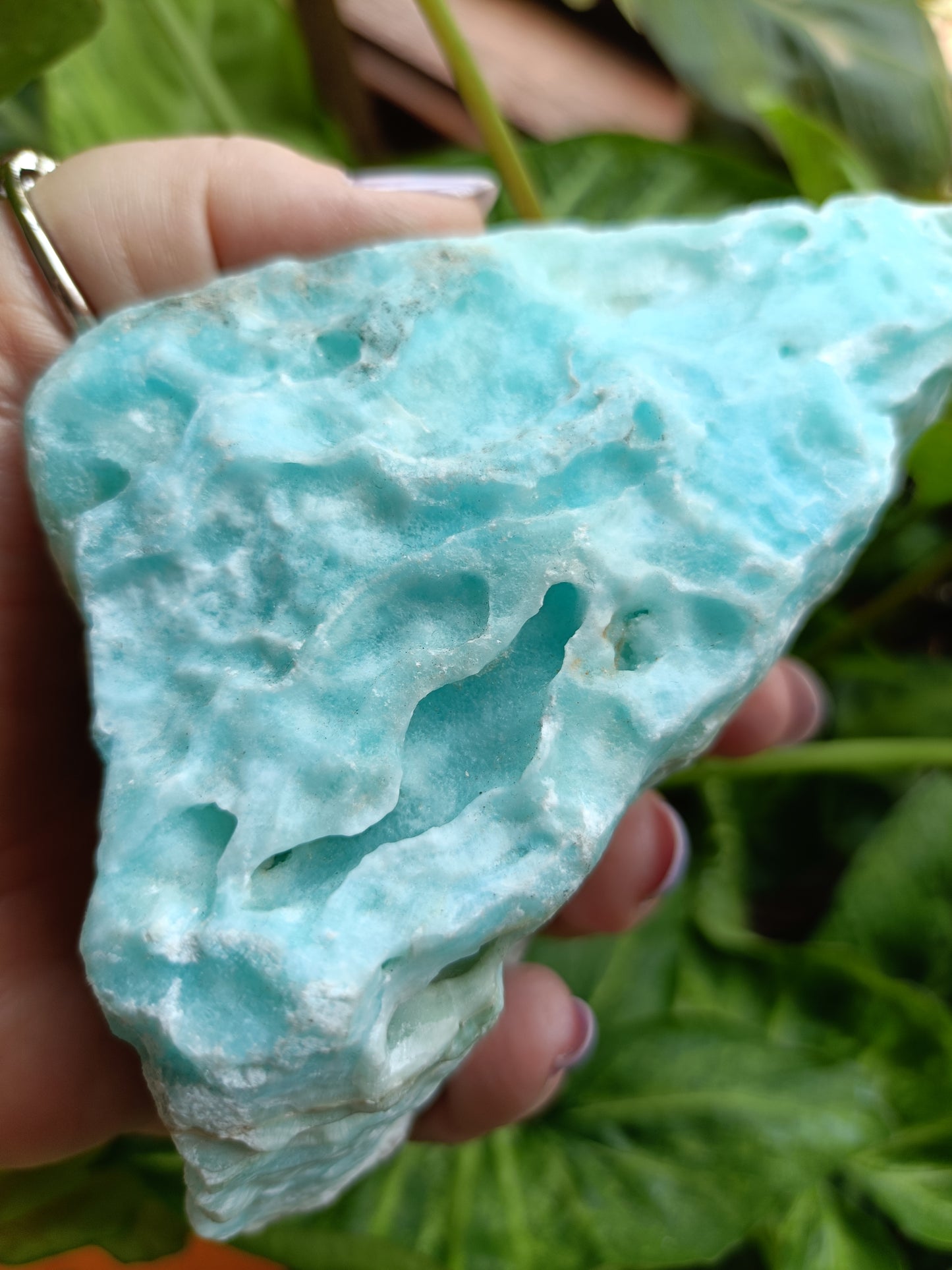 Blue Aragonite Rough Specimen - 600g