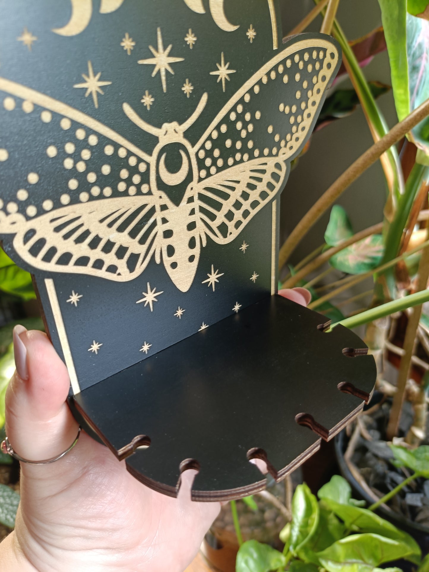 Moon & Moth Trinket Shelf Wall Hanging